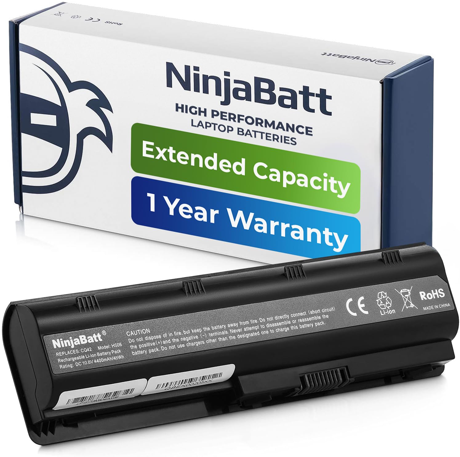 Bateria Ninjabatt Para Hp 593553-001 636631-001 Mu06 Mu09 - Venta Internacional.