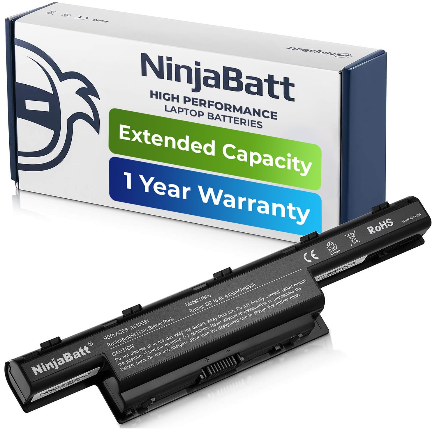 Batería Ninjabatt De Alto Rendimiento Para Acer As10d31 6c/48wh - Venta Internacional.