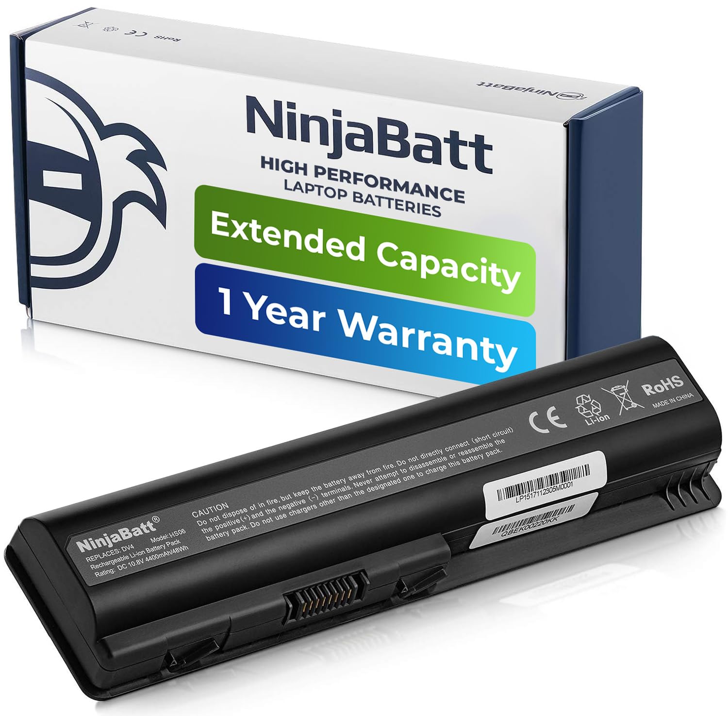 Batería Portátil Ninjabatt Para Hp 484170-001 [6 Celdas/48 Wh] - Venta Internacional.