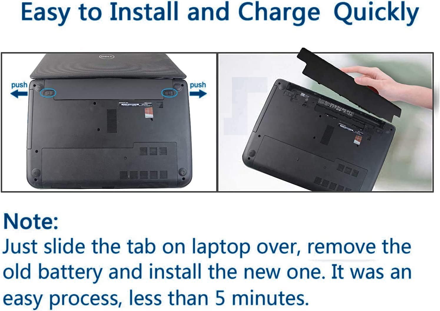 Foto 6 | Batería Tevelmick Xcmrd De 40 Wh, 14,8 V Para Dell Inspiron 15 3000 - Venta Internacional.