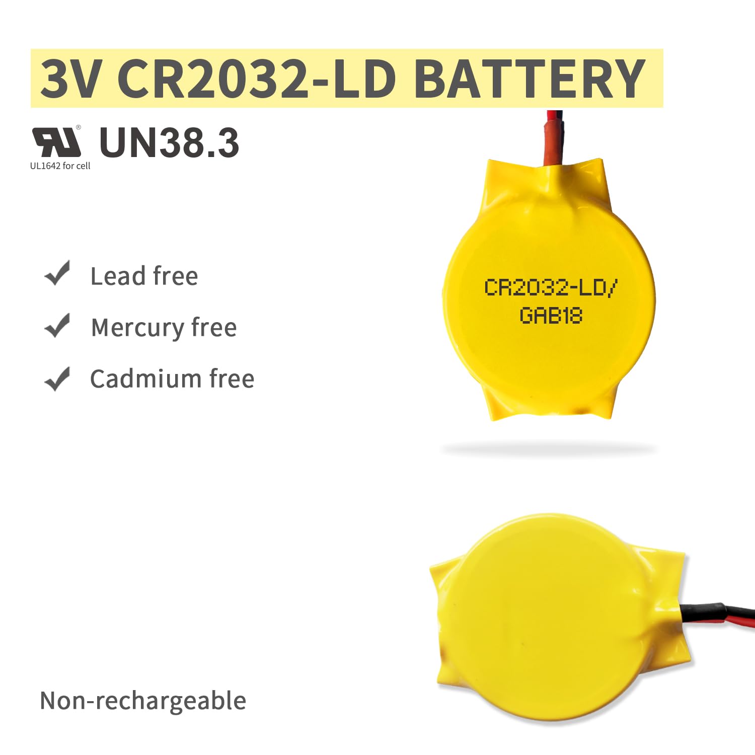 Foto 5 | Batería Cmos Eemb Cr2032 3 V 240 Mah Con Cable Para Alienware M11 - Venta Internacional.
