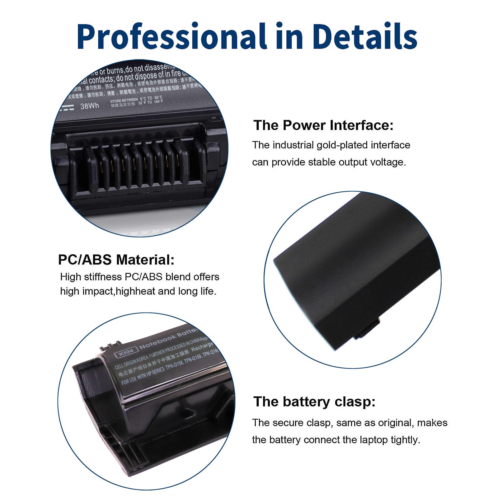 Foto 4 pulgar | Batería Tevelmick K104 Ki04 2600 Mah 14,8 V Para Hp Pavilion - Venta Internacional.