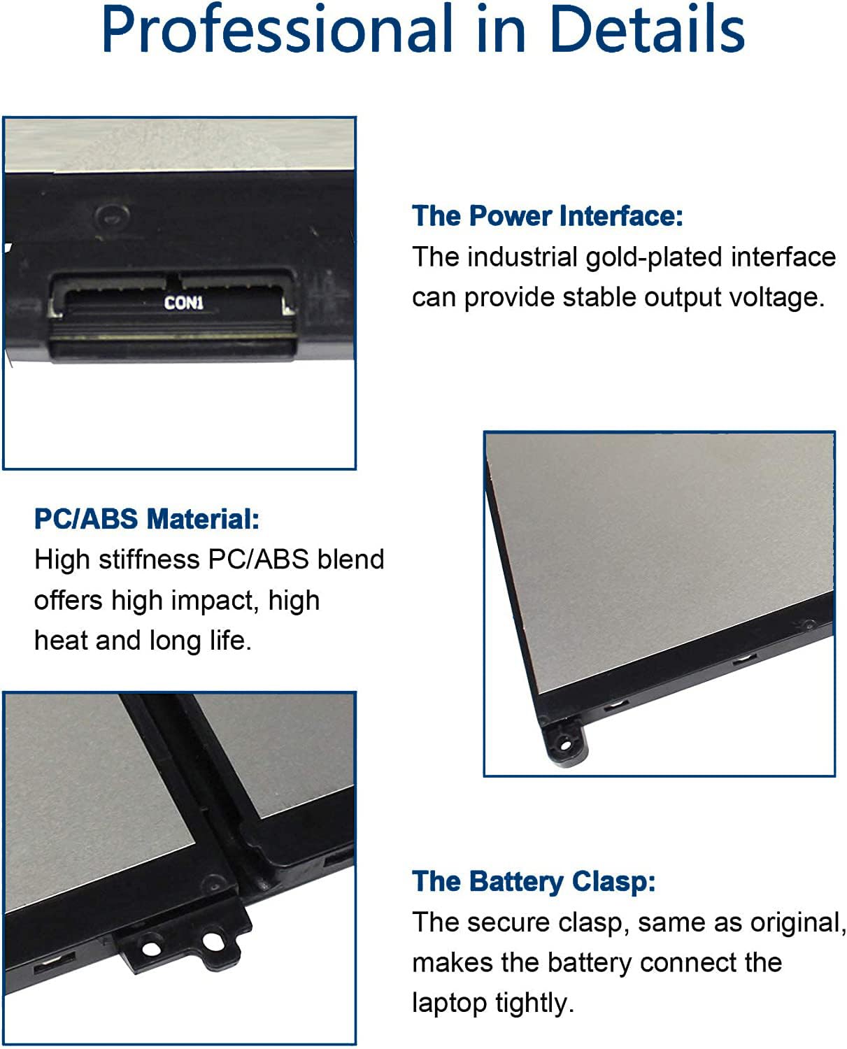 Foto 3 | Batería Tevelmick J60j5 De Iones De Litio, 7,6 V, 55 Wh, Para Dell Latitude E7470 E7270 - Venta Internacional.