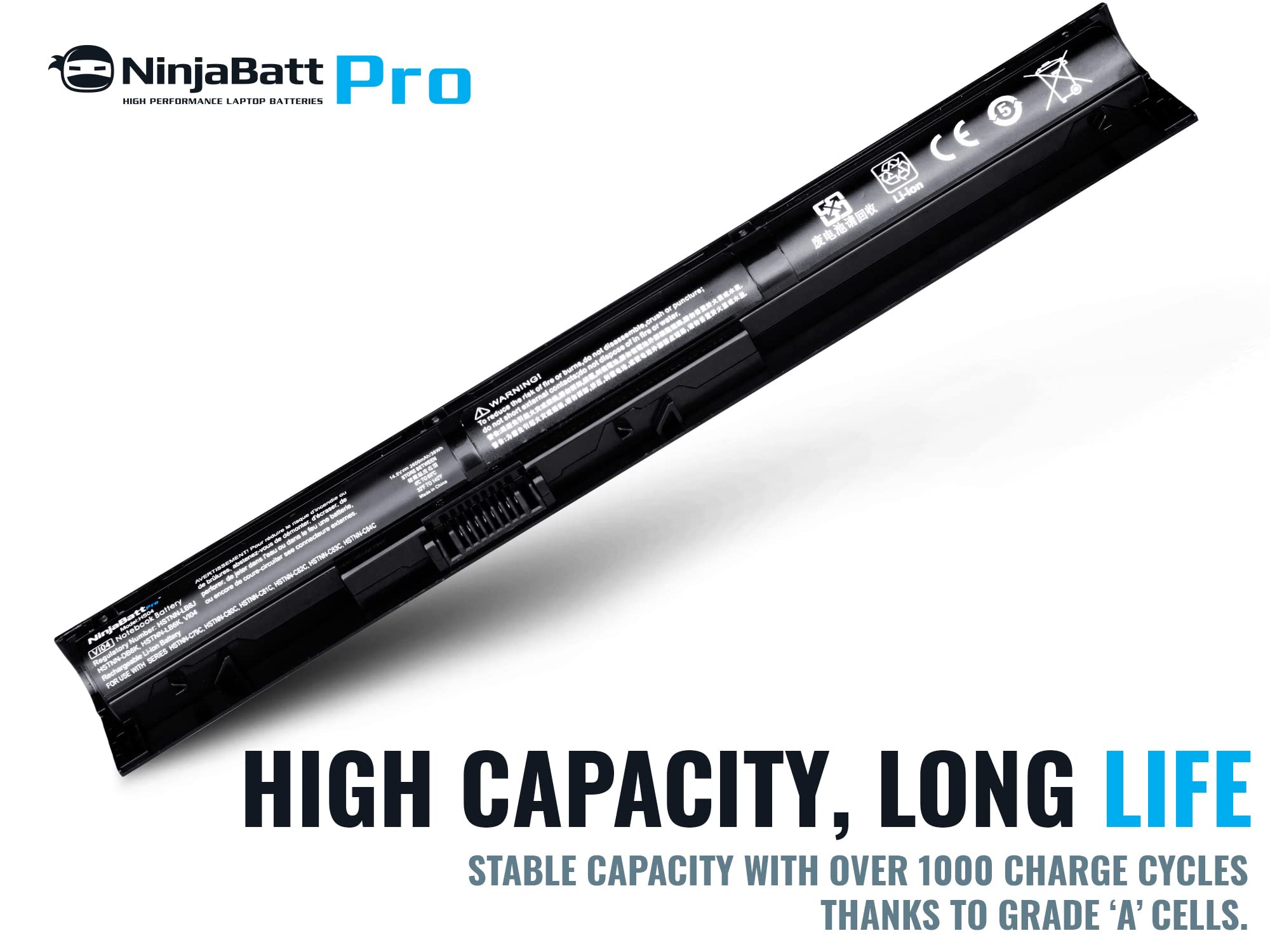 Foto 5 pulgar | Batería Ninjabatt Pro Para Hp 756743-001 V104 Vi04 756744-001 - Venta Internacional.