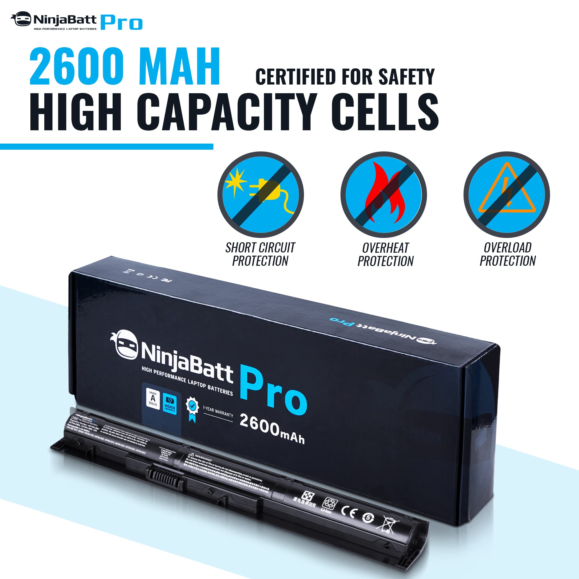 Foto 5 | Batería Ninjabatt Pro Para Hp 756743-001 V104 Vi04 756744-001 - Venta Internacional.
