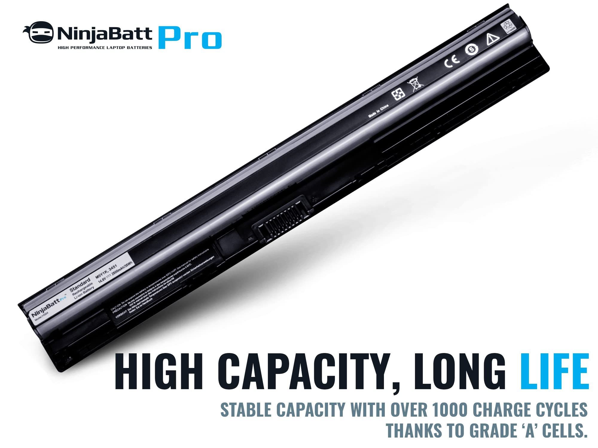 Foto 4 pulgar | Batería Ninjabatt Pro M5y1k 2600 Mah/38 Wh Para Dell Inspiron - Venta Internacional.