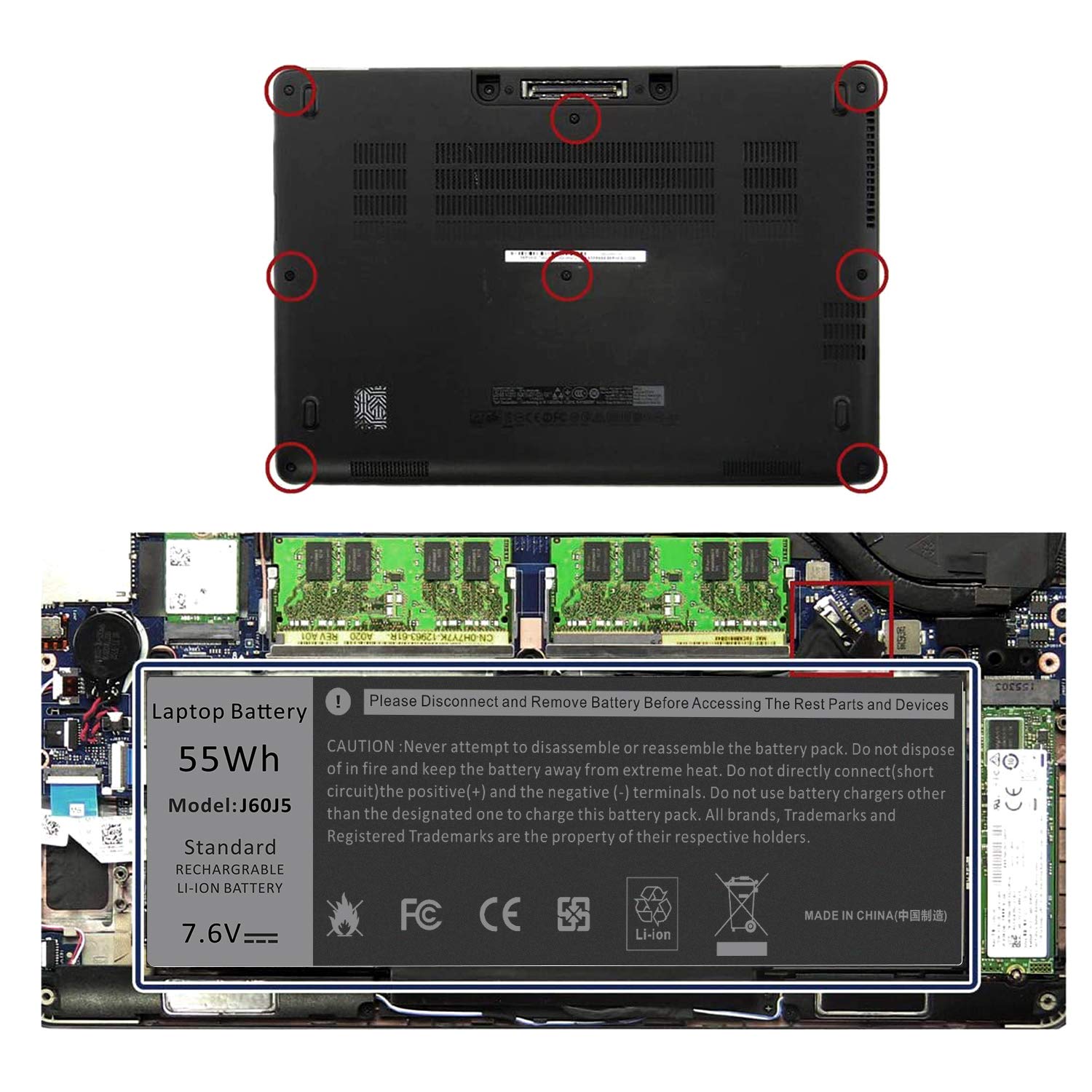 Foto 4 pulgar | Batería Fancy: Comprar J60j5 E7470 E7270 Para Dell Latitude - Venta Internacional.