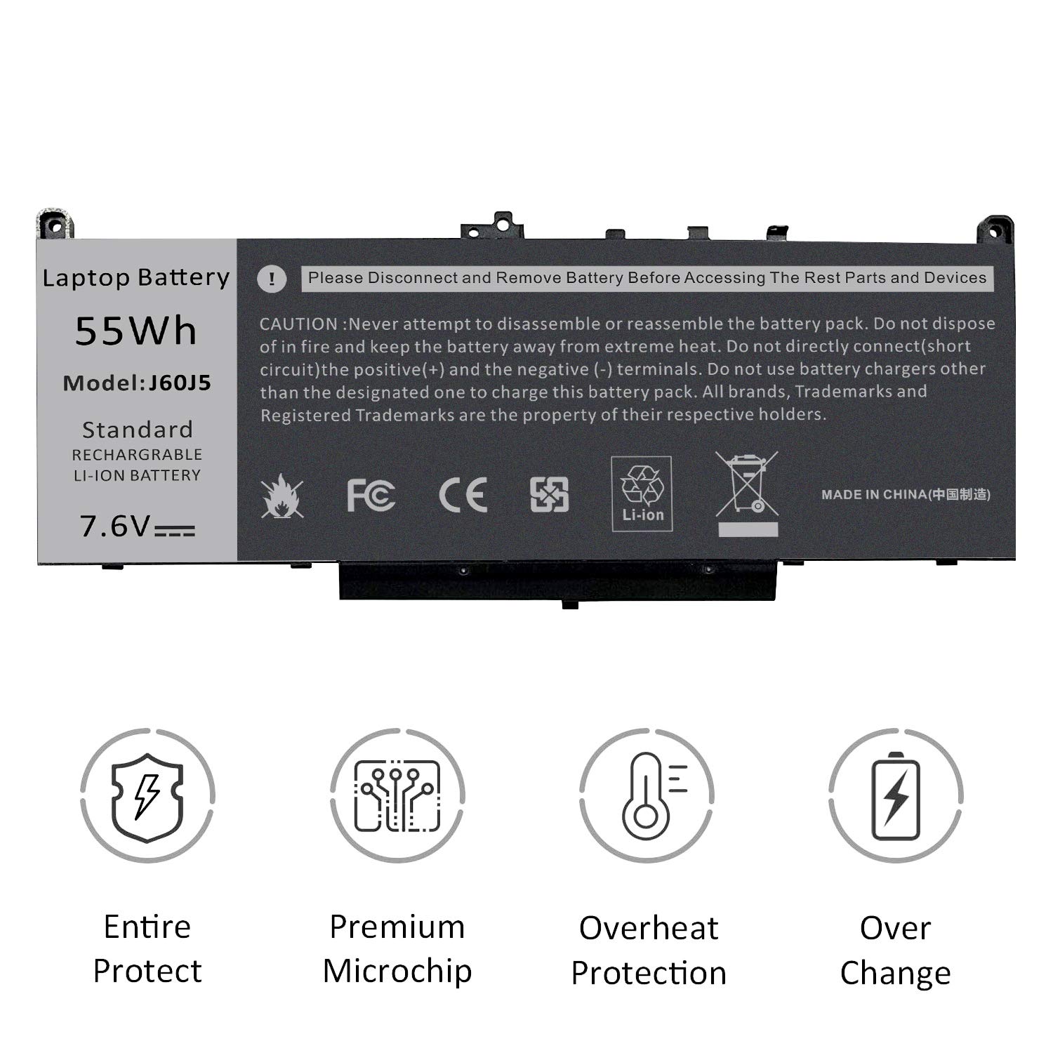 Foto 4 | Batería Fancy: Comprar J60j5 E7470 E7270 Para Dell Latitude - Venta Internacional.