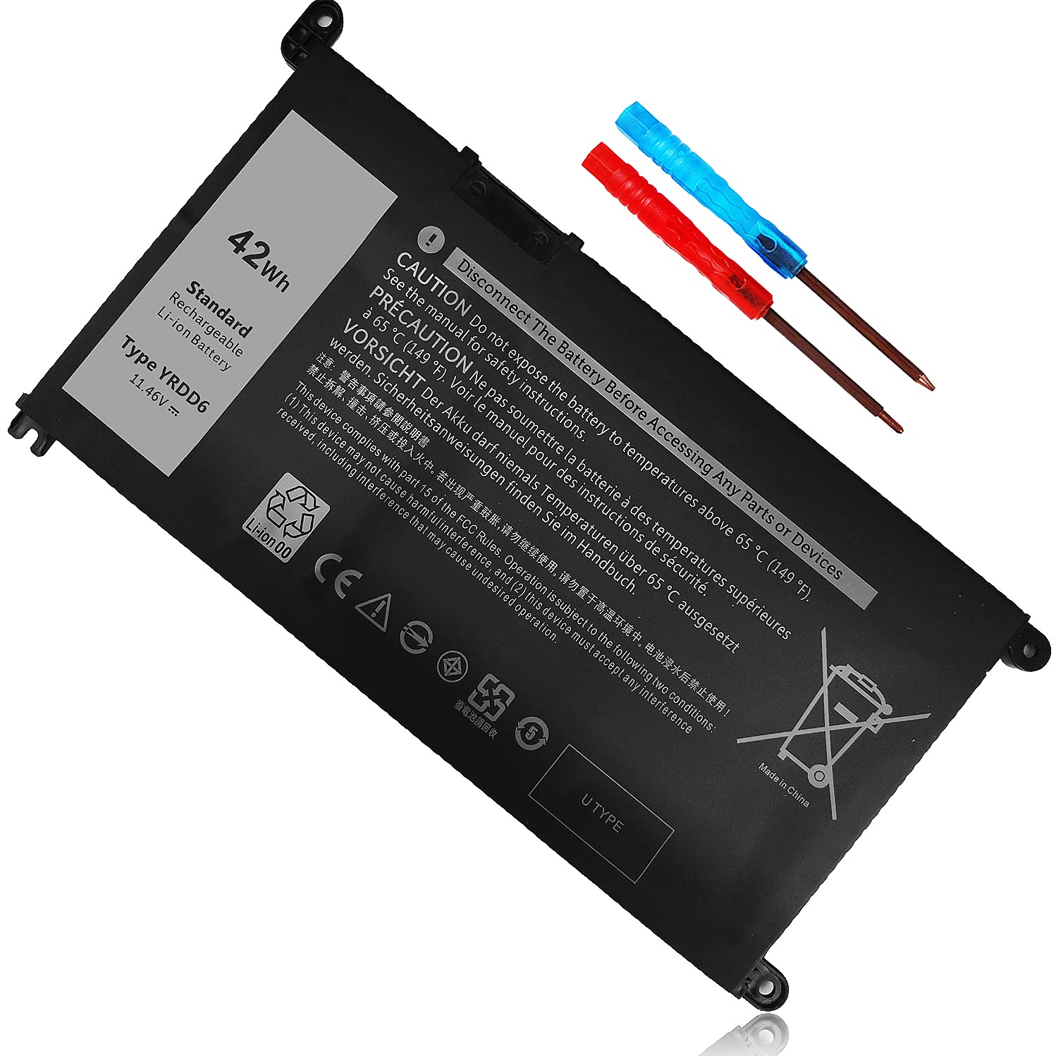 Foto 2 pulgar | Batería Wymisnit Yrdd6 42 Wh 11,4 V Para Dell Inspiron 5482 - Venta Internacional.