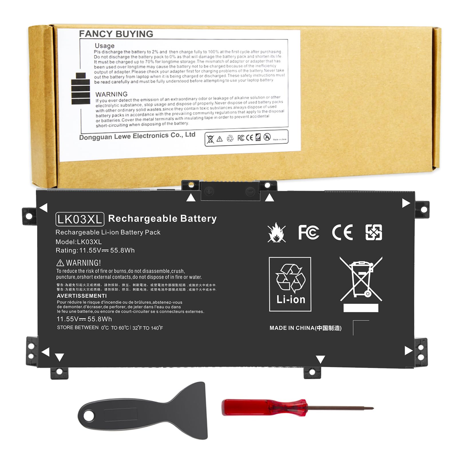 Foto 1 | Batería Fancy Buying Lk03xl L09281-855 916814-855 Para Hp Envy X360 - Venta Internacional.