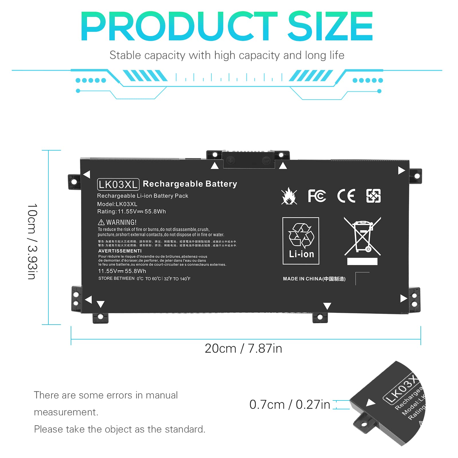 Foto 2 | Batería Fancy Buying Lk03xl L09281-855 916814-855 Para Hp Envy X360 - Venta Internacional.