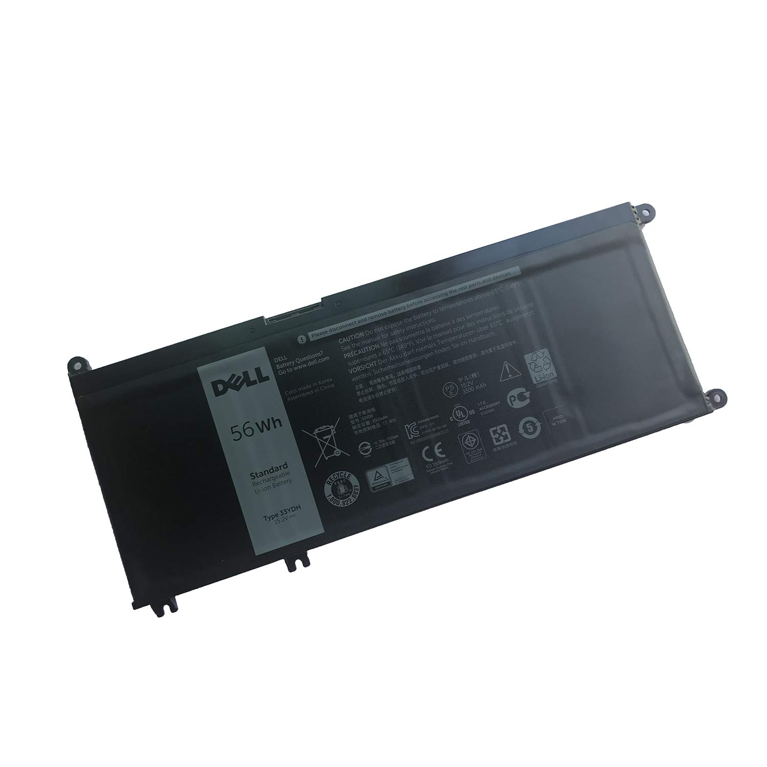 Foto 2 pulgar | Batería Recargable Dell 33ydh 15,2 V, 3500 Mah, 56 Wh, 4 Celdas - Venta Internacional.