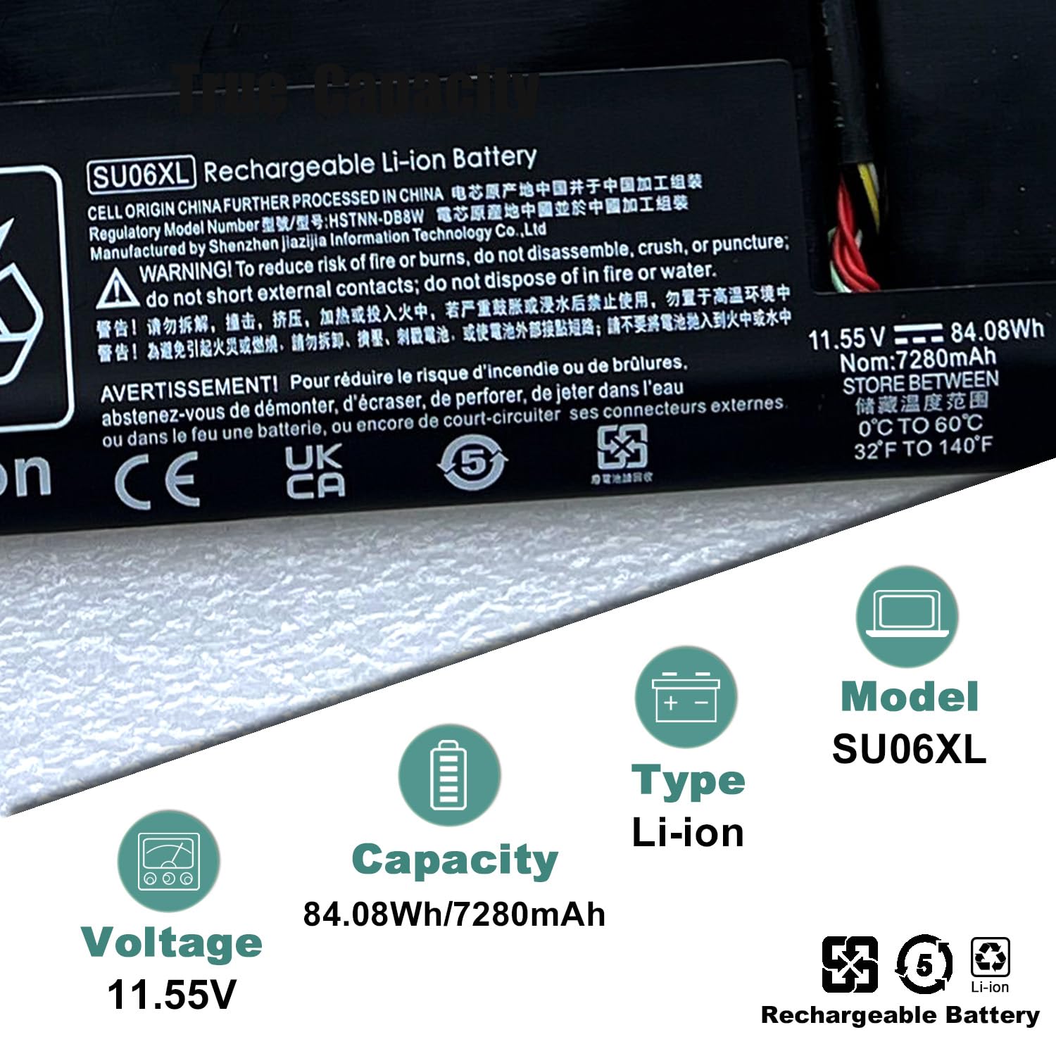 Foto 4 pulgar | Bateria Boweirui Su06xl L29184-005 Para Hp Spectre X360 15 - Venta Internacional.