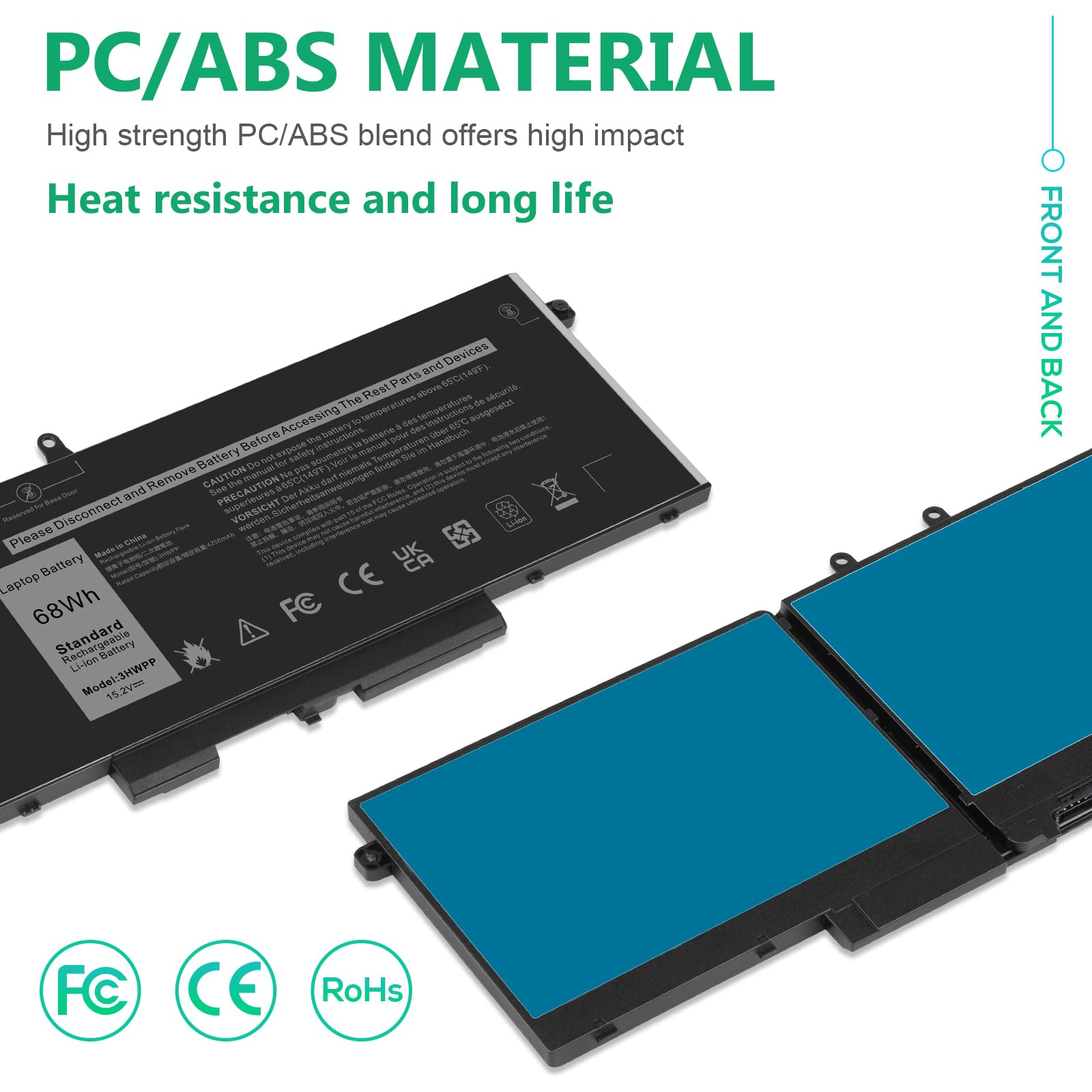 Foto 5 | Batería Portátil Fancy Buying 3hwpp Para Dell Latitude 5401 - Venta Internacional.