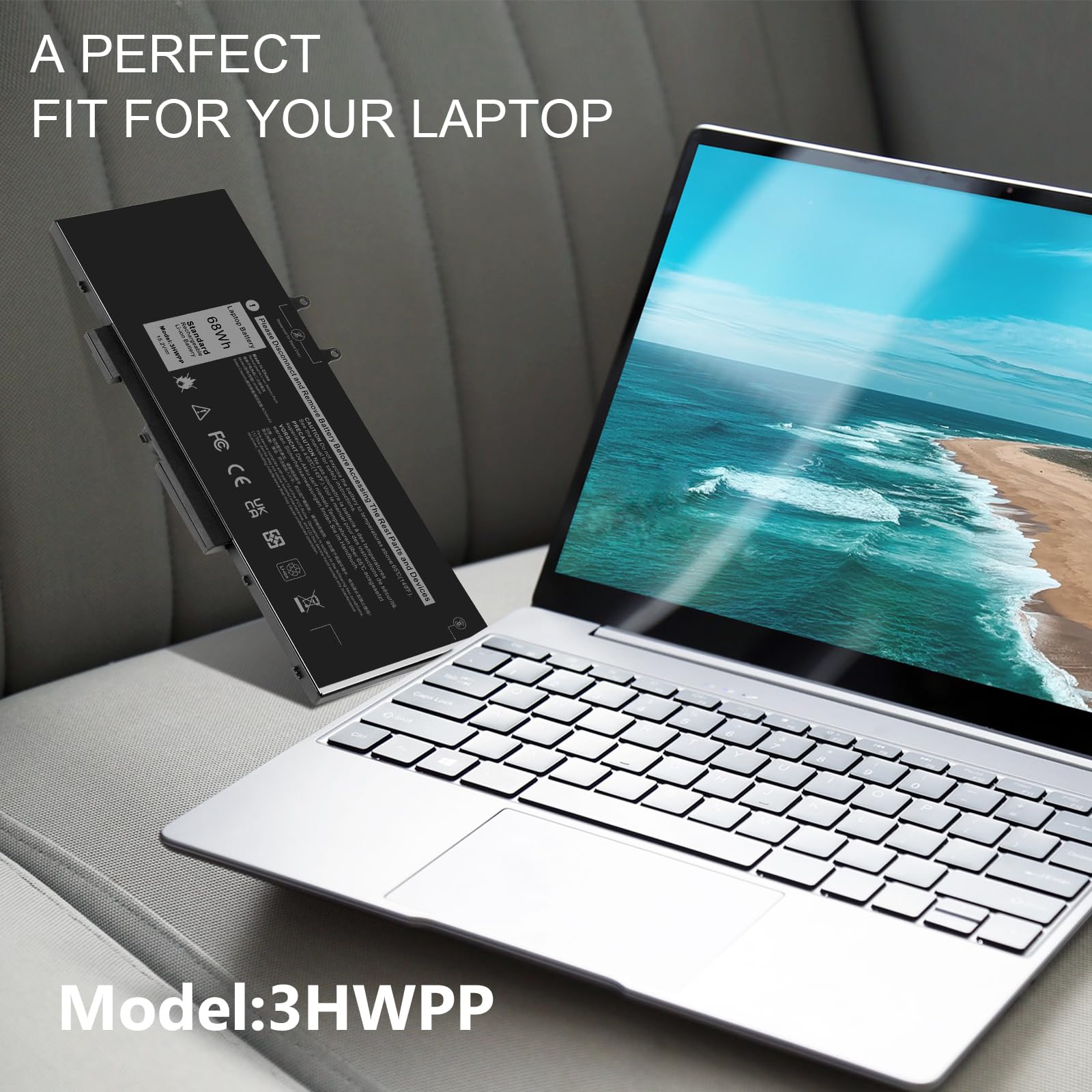 Foto 7 | Batería Portátil Fancy Buying 3hwpp Para Dell Latitude 5401 - Venta Internacional.