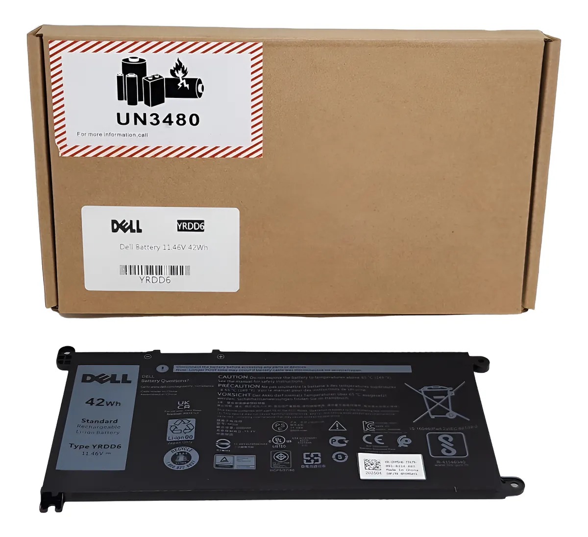 Foto 3 pulgar | Bateria Para Laptop Dell Yrdd6 1vx1h 01vx1h Vm732 1vm732