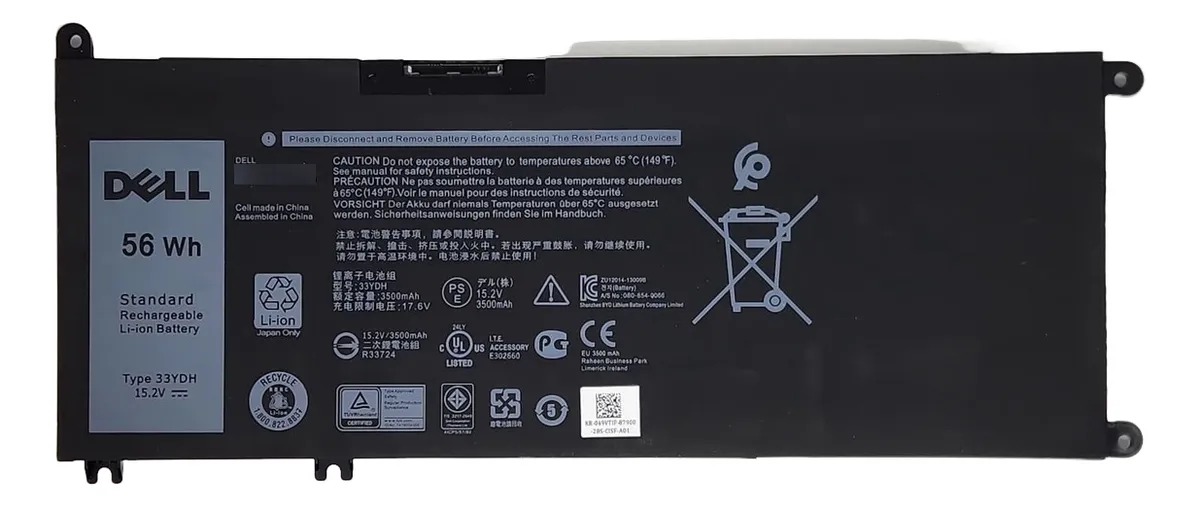 Foto 5 pulgar | Batería para Laptop Dell 33ydh 0pvht1 15 3590 3580 99nf2 Pvht1