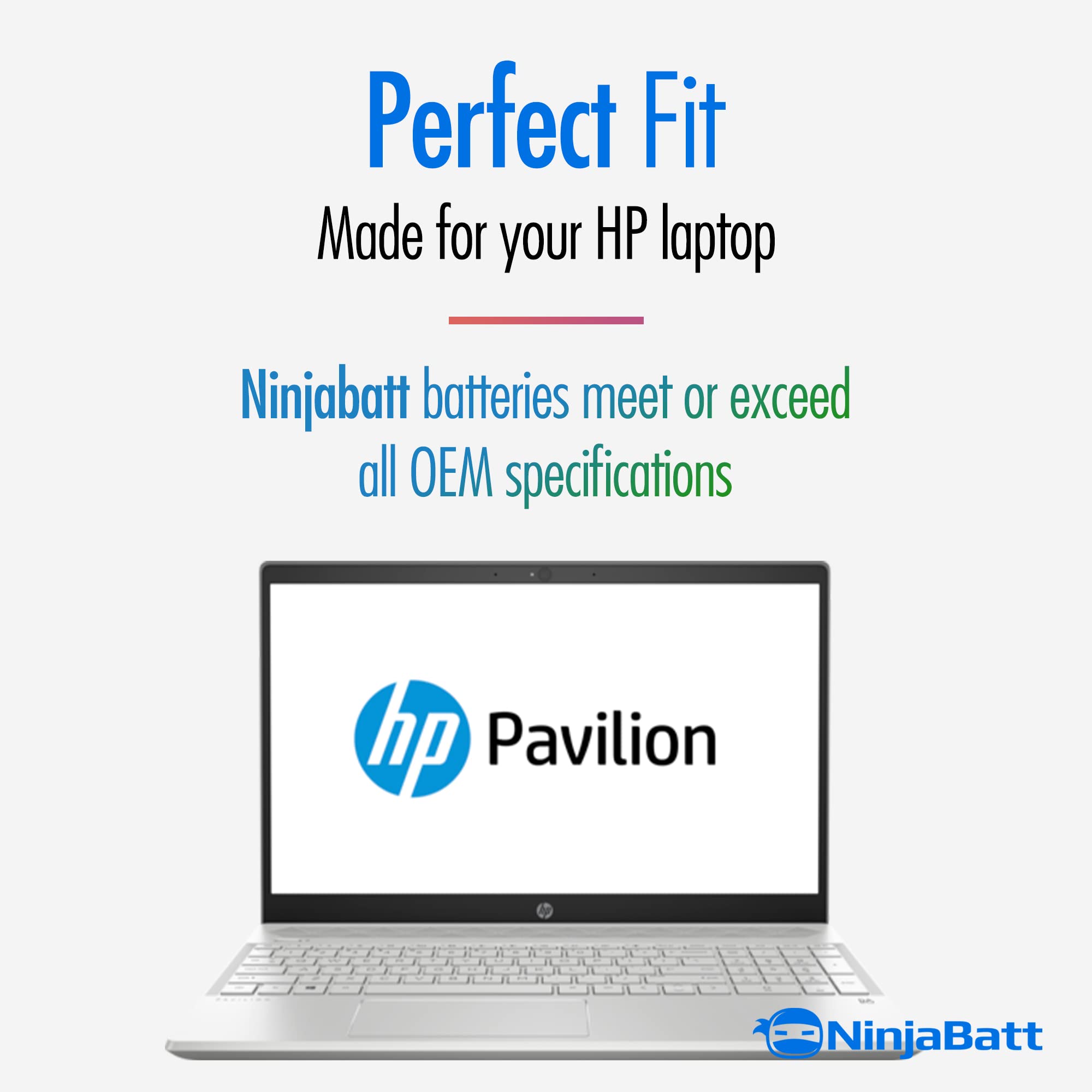Foto 7 pulgar | Batería Ninjabatt Ht03xl Para Hp Pavilion Serie 15-db - Venta Internacional.