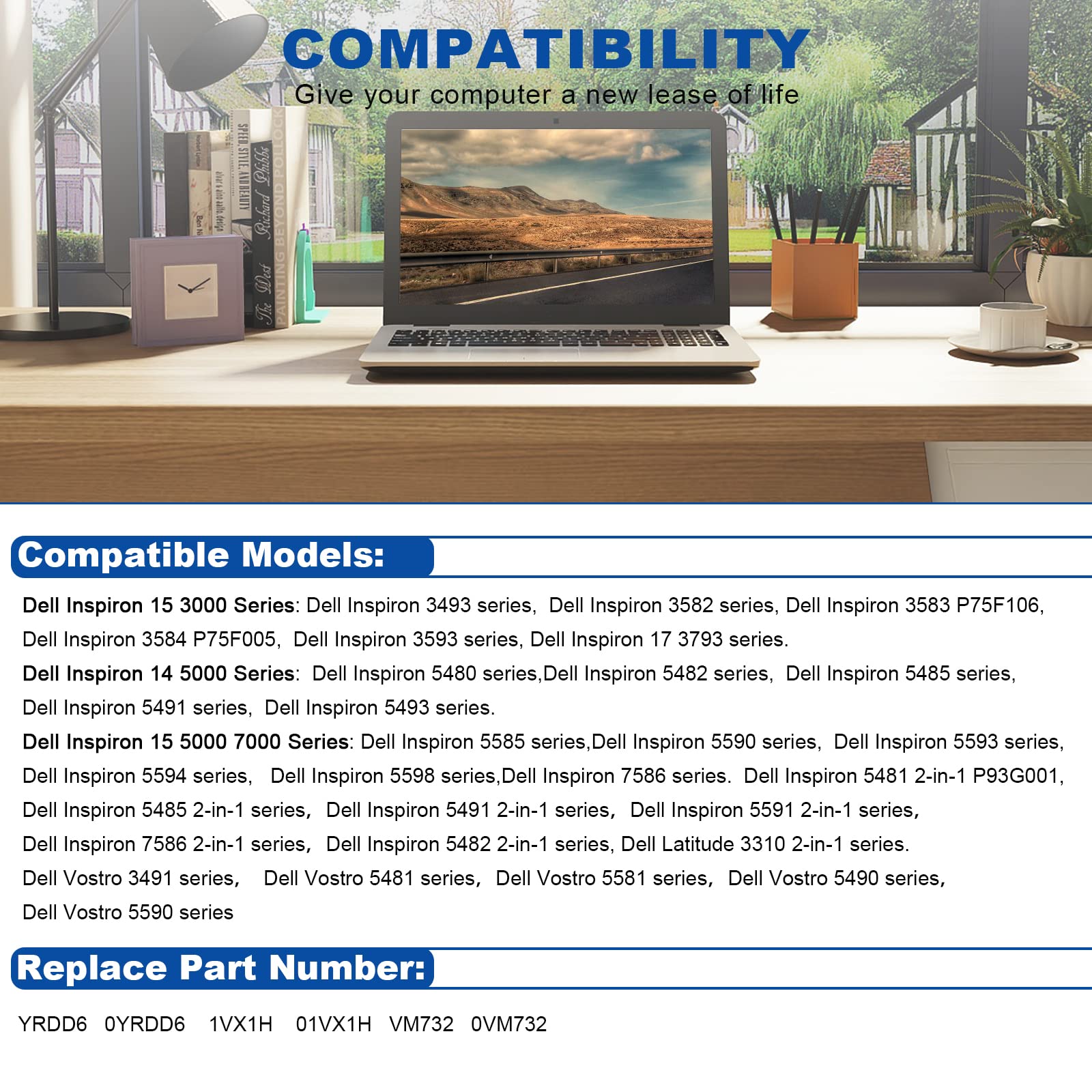 Foto 7 | Battery Fancy Buying Yrdd6 Para Dell Inspiron 5591 7586 5491 - Venta Internacional.