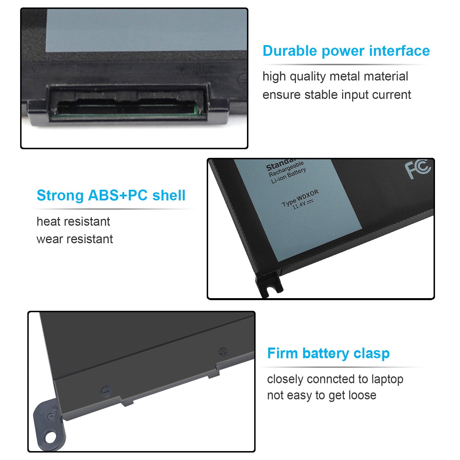 Foto 5 pulgar | Batería Emanjor Wdx0r Wdxor 42 Wh 11 4 V Para Dell Inspiron - Venta Internacional.