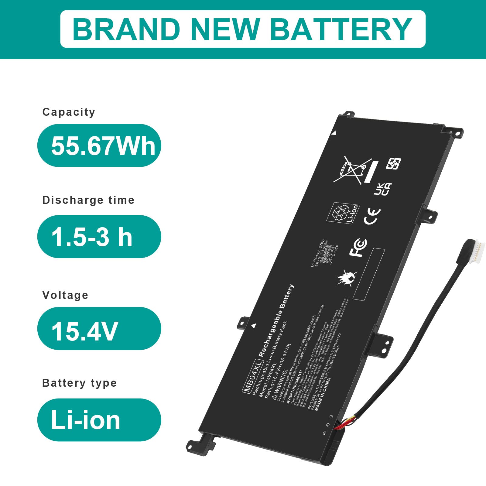 Foto 2 | Batería Fancy Buying Mb04xl Para Hp Envy X360 M6-aq000 15-aq - Venta Internacional.