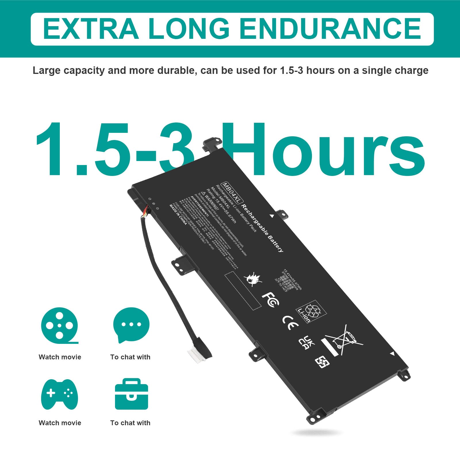 Foto 6 pulgar | Batería Fancy Buying Mb04xl Para Hp Envy X360 M6-aq000 15-aq - Venta Internacional.