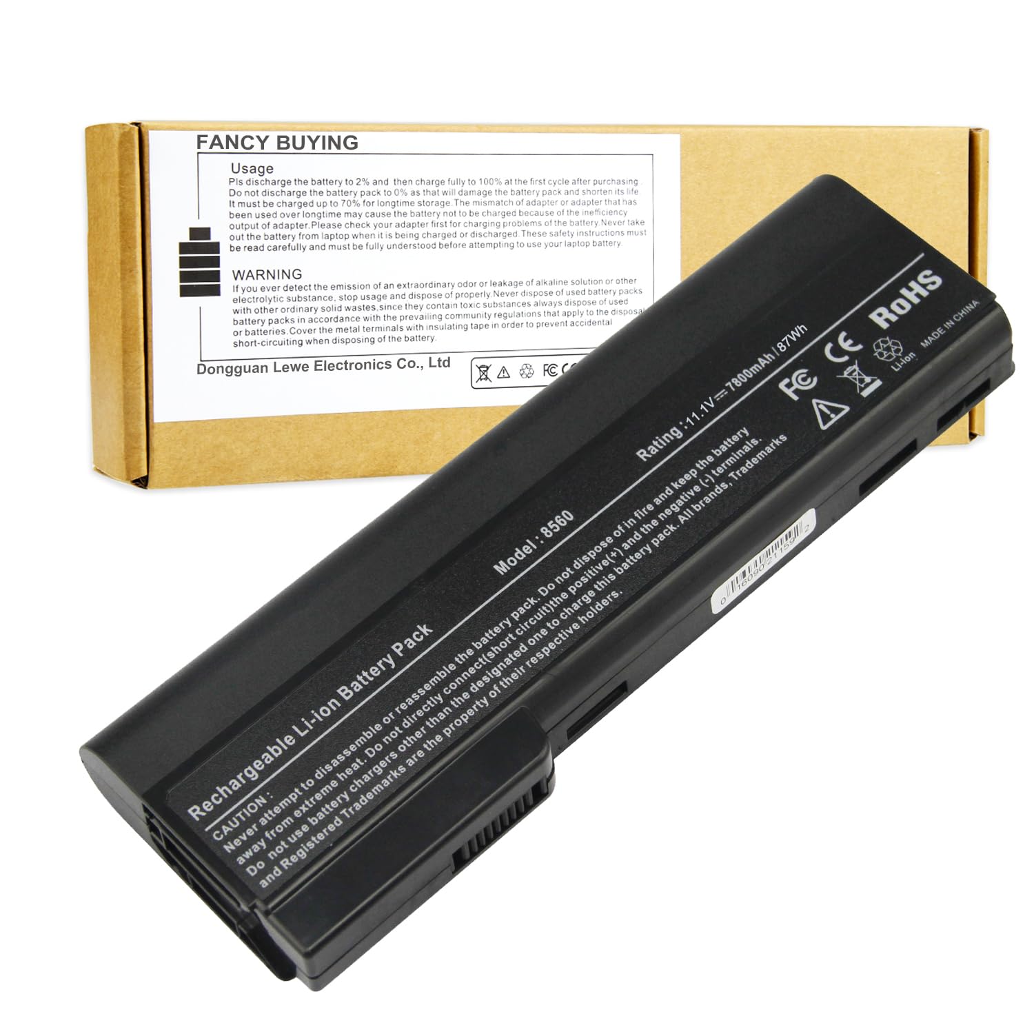 Batería Fancy Buying De 9 Celdas Y 87 Wh Para Hp Elitebook 8460p - Venta Internacional.