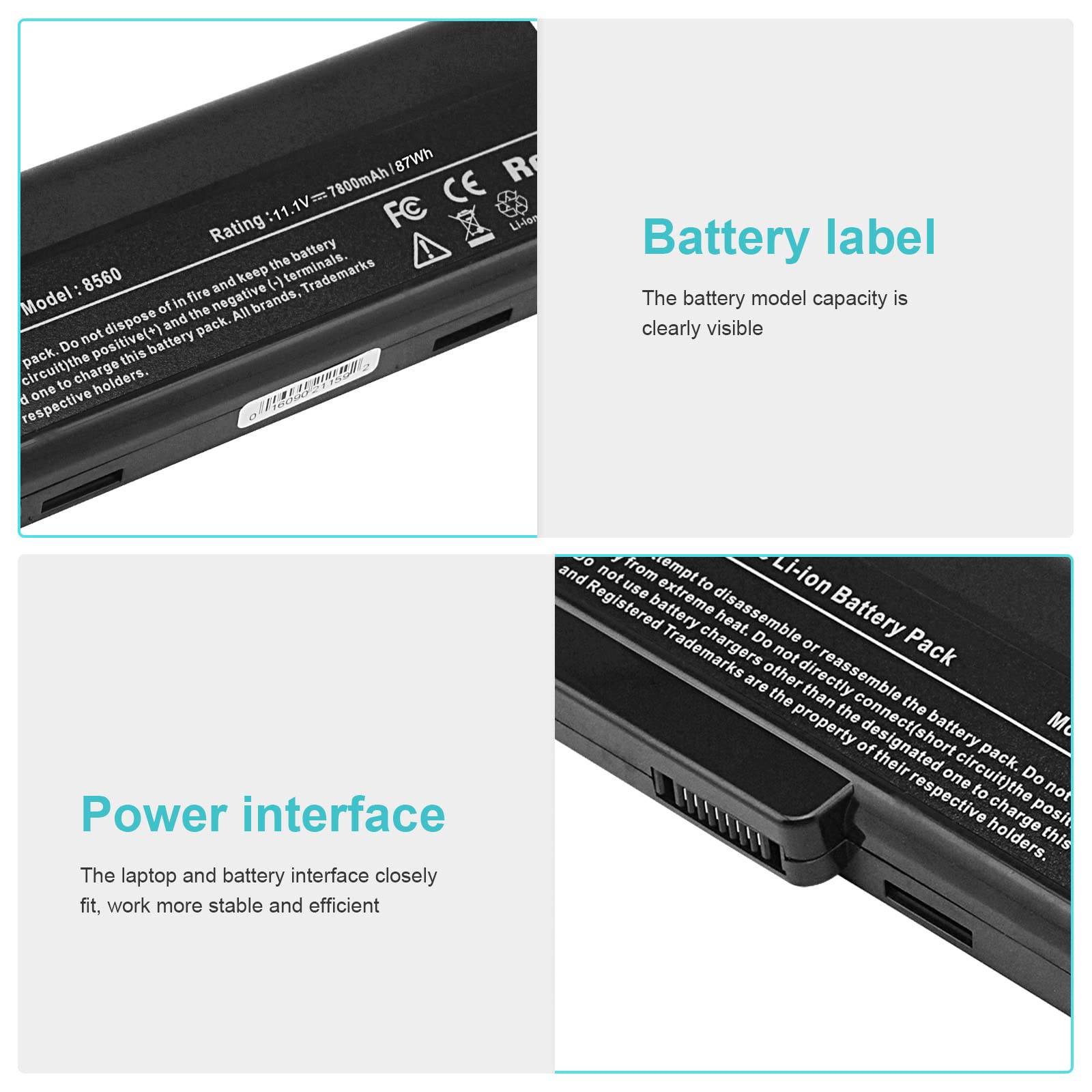 Foto 4 pulgar | Batería Fancy Buying De 9 Celdas Y 87 Wh Para Hp Elitebook 8460p - Venta Internacional.