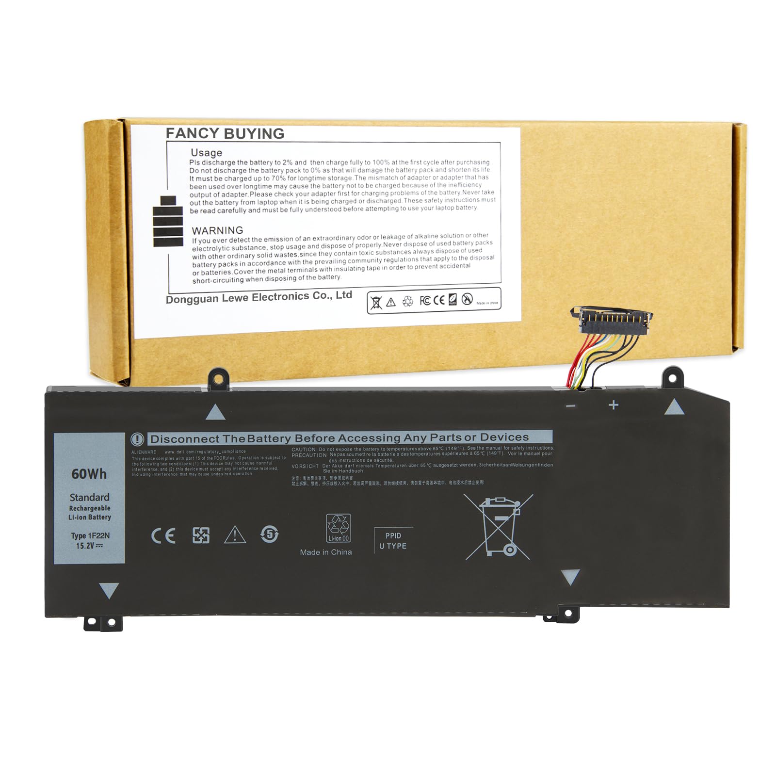 Batería Portátil Fancy Buying 1f22n Para Dell Alienware M15 R1 - Venta Internacional.
