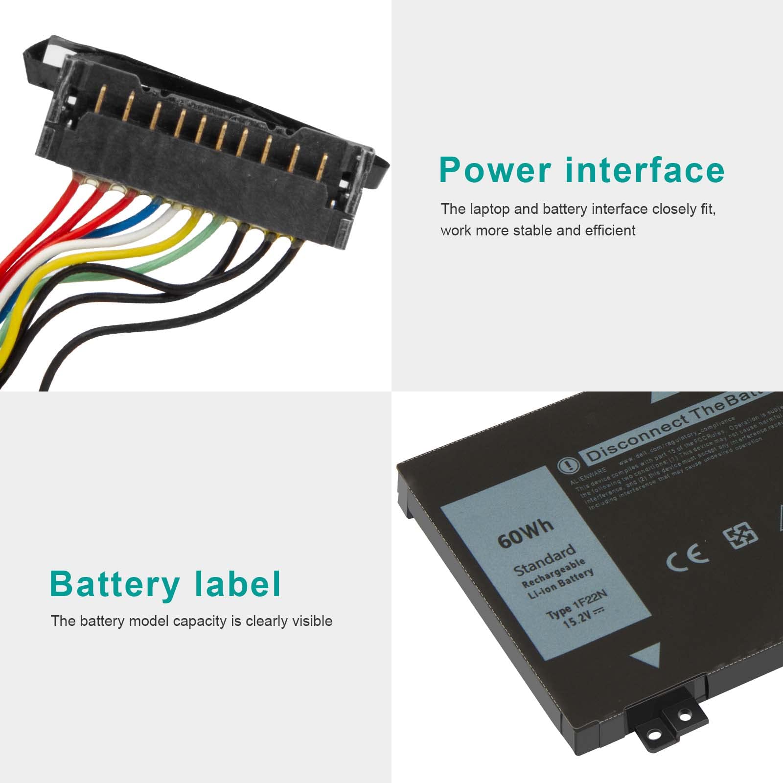 Foto 4 | Batería Portátil Fancy Buying 1f22n Para Dell Alienware M15 R1 - Venta Internacional.