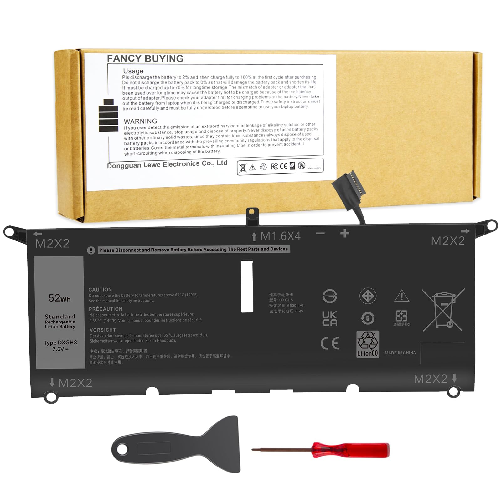 Battery Fancy: Comprar Dxgh8 Para Dell Xps 13 9370 9380 2019 - Venta Internacional.