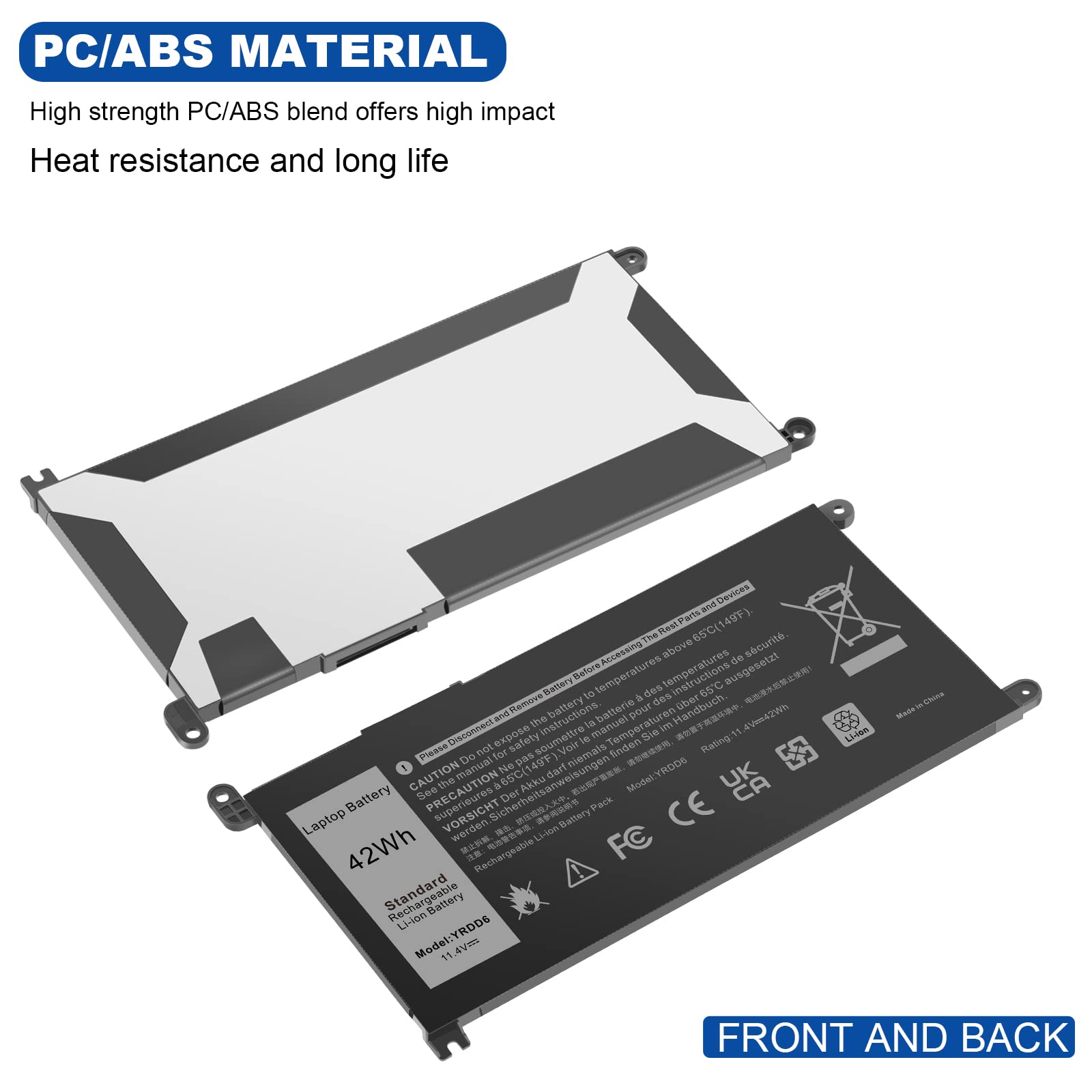 Foto 8 pulgar | Batería Tree.nb Yrdd6 1 V X 1 H  11 4 V  42 Wh  Para Dell Inspiron - Venta Internacional.