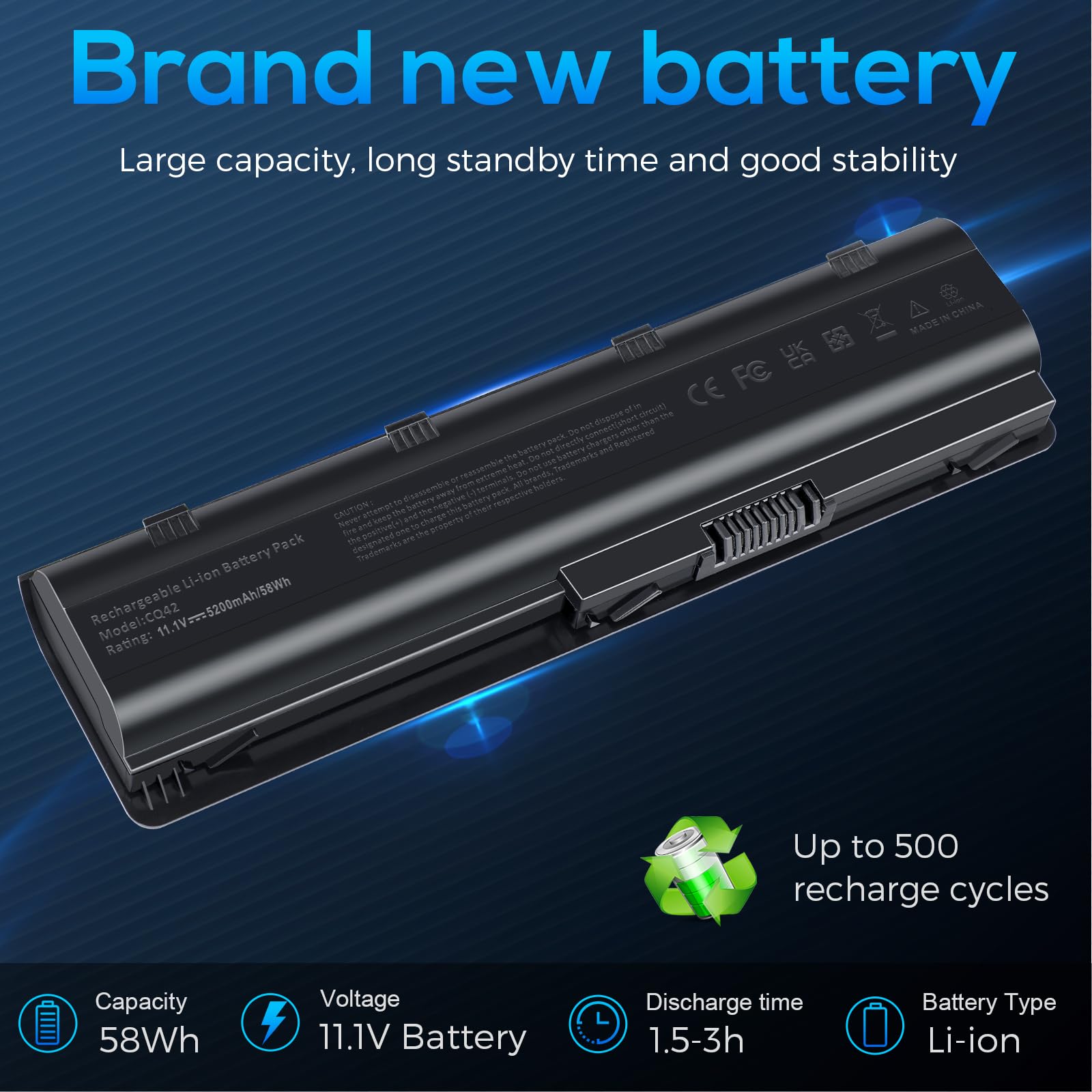 Foto 5 | Batería Portátil Fancy Buying Mu06 Mu09 Para Hp Pavilion - Venta Internacional.