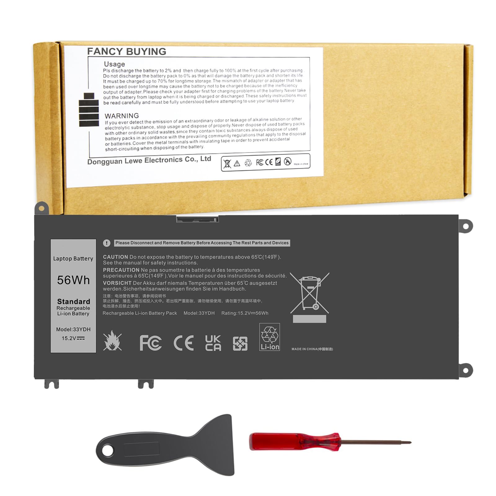 Batería Portátil Fancy Buying 33ydh Para Dell Inspiron 17 7000 - Venta Internacional.