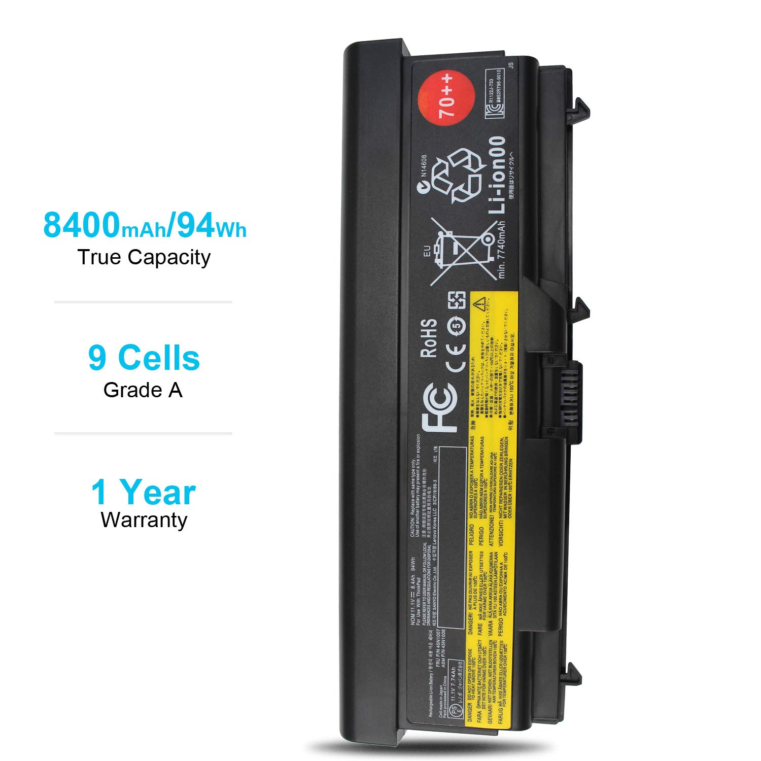 Foto 6 pulgar | Batería Emanjor 70++  11 1 V  94 Wh  9 Celdas  Compatible Con Lenovo T430 - Venta Internacional.