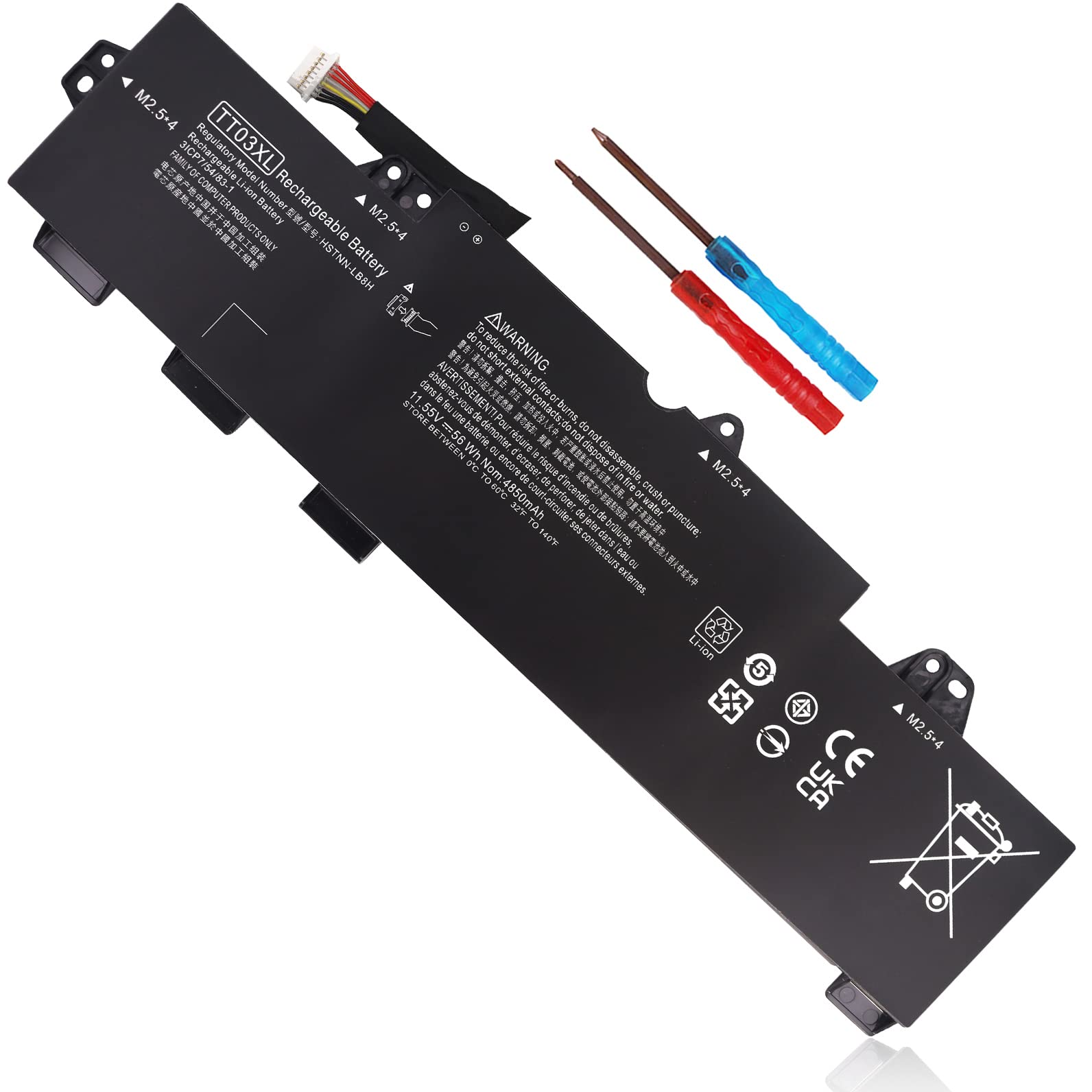Batería De Repuesto Para Portátil Emanjor Tt03xl 933322-855 56wh - Venta Internacional.