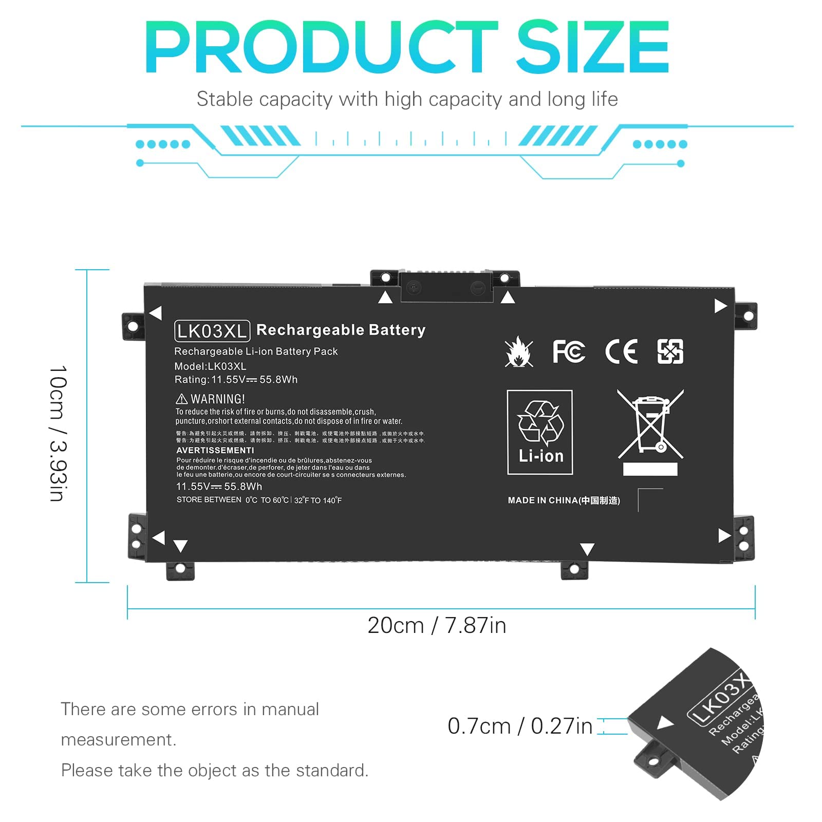 Foto 5 pulgar | Batería De Repuesto Tree.nb Lk03xl Para Hp Envy X360 15/17 - Venta Internacional.