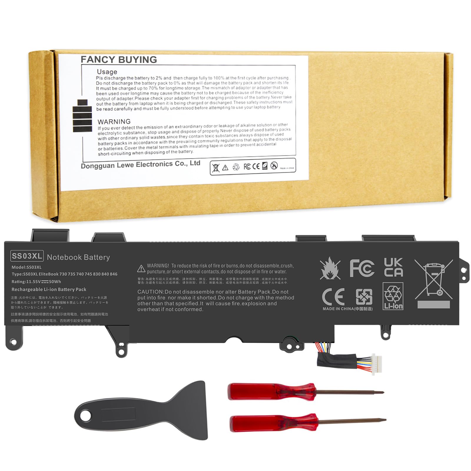 Batería Fancy Buying Ss03xl 933321-855 Para Hp Elitebook - Venta Internacional.