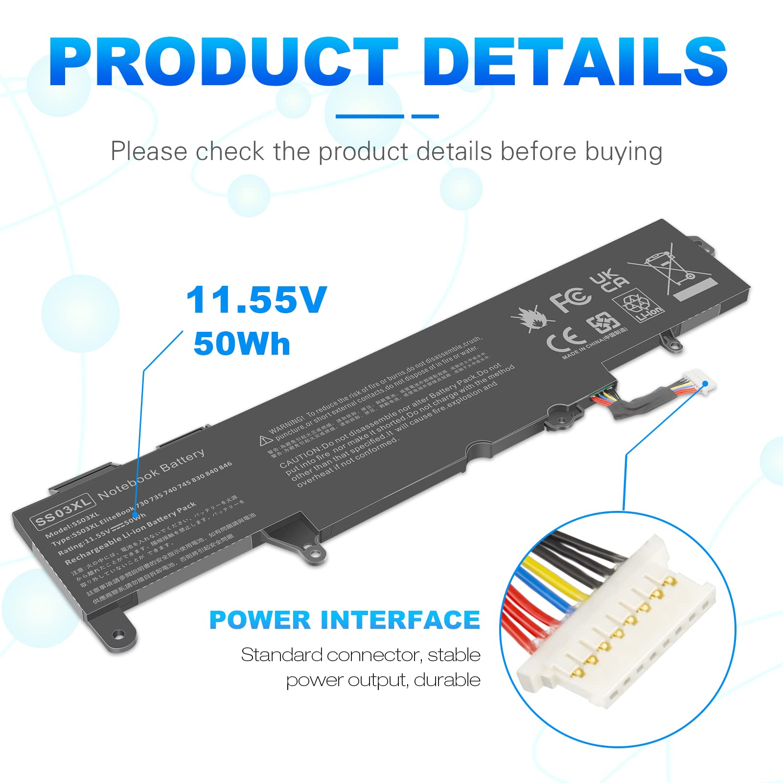 Foto 4 pulgar | Batería Fancy Buying Ss03xl 933321-855 Para Hp Elitebook - Venta Internacional.