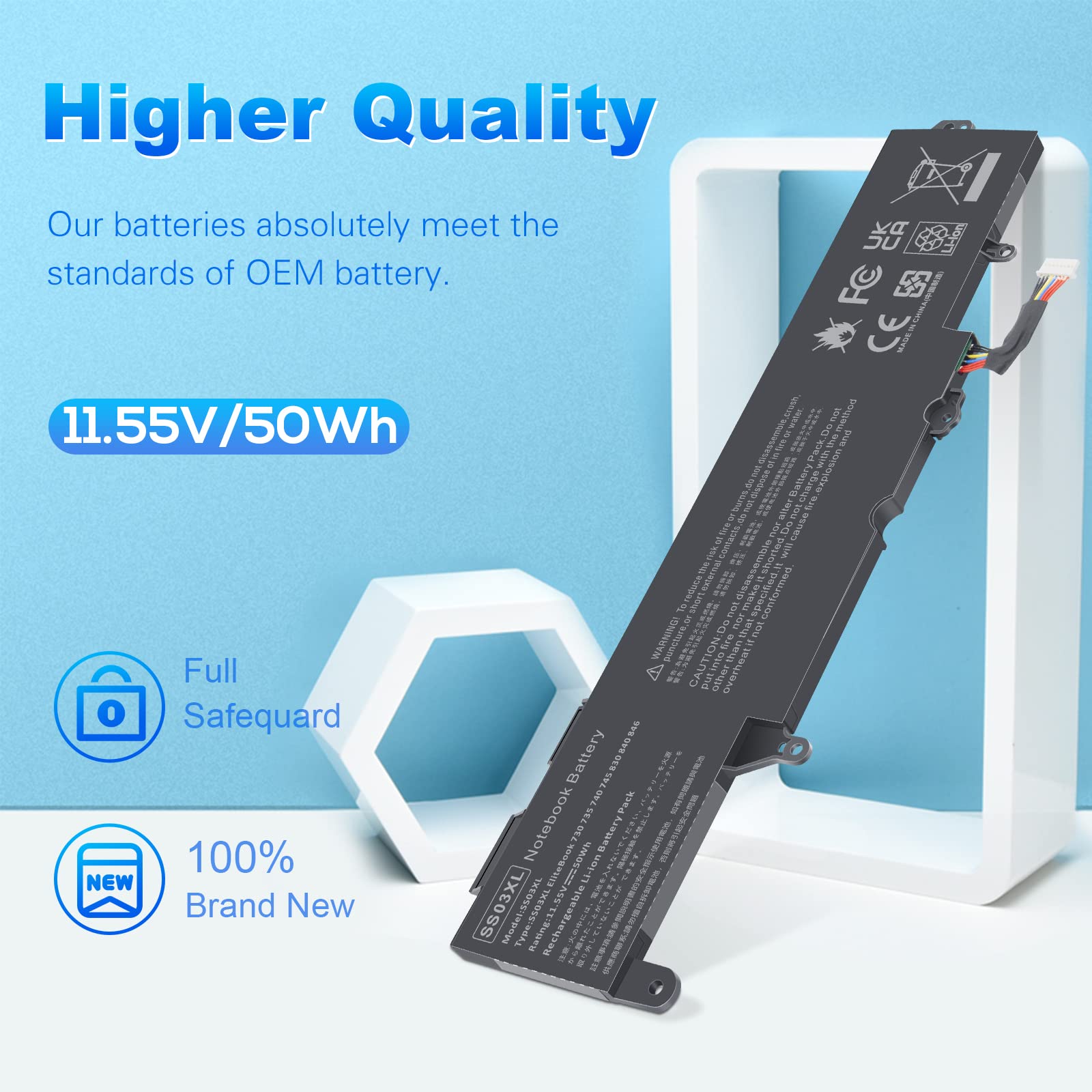 Foto 6 | Batería Fancy Buying Ss03xl 933321-855 Para Hp Elitebook - Venta Internacional.