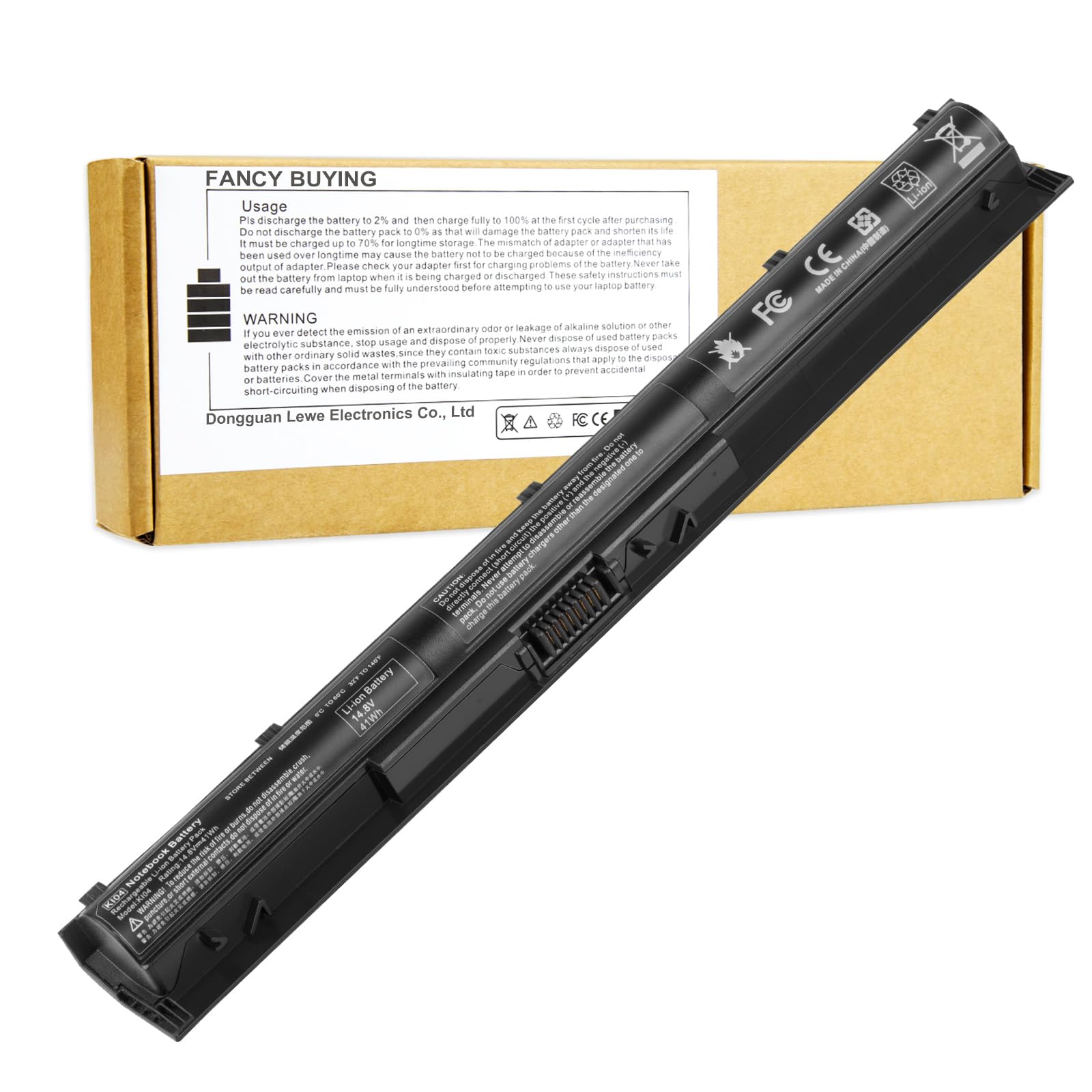 Batería Fancy Buying Ki04 De 41 Wh  14 8 V  Para Hp Pavilion 15-ab - Venta Internacional.