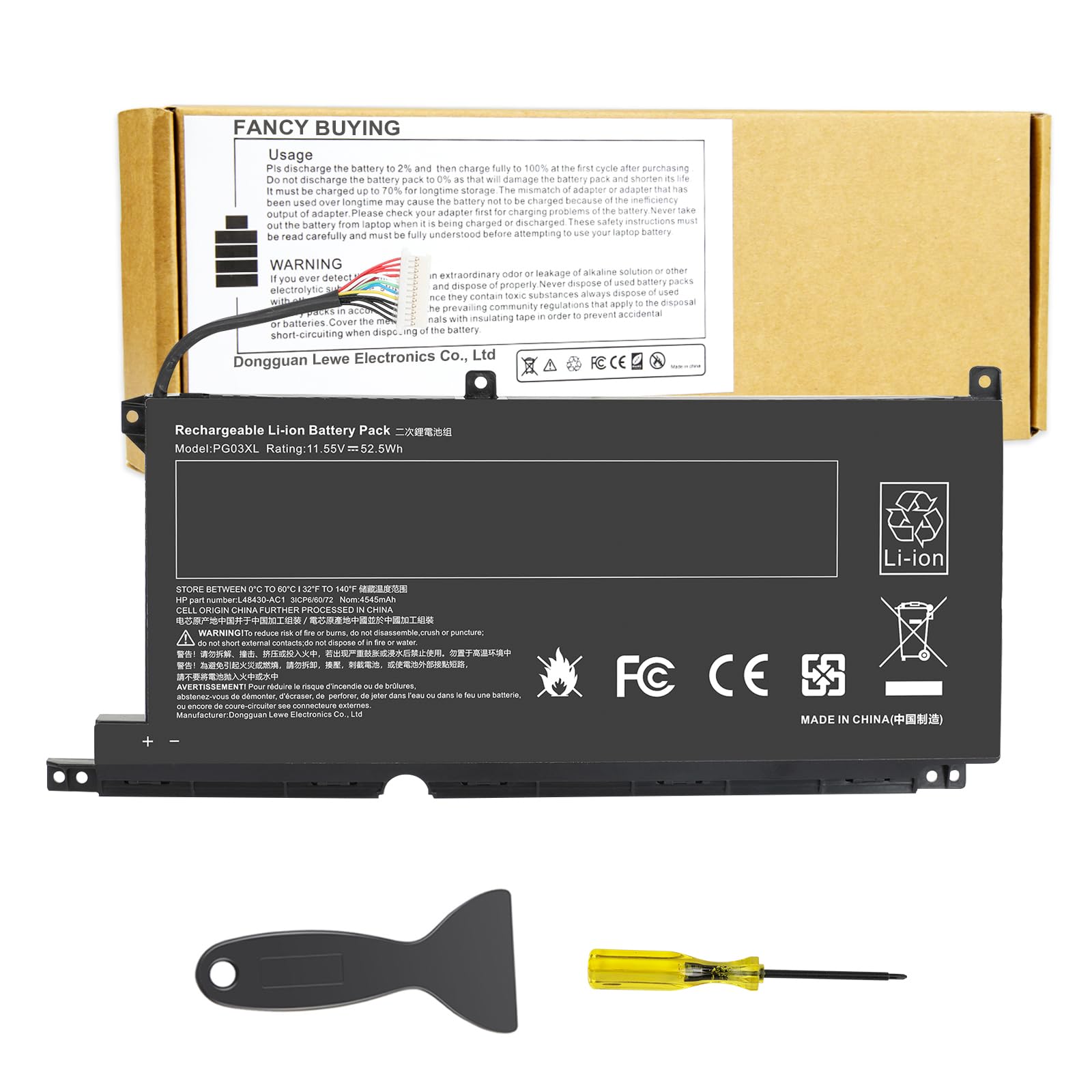 Batería Fancy Comprando Pg03xl Para Hp Pavilion Gaming 15-dk - Venta Internacional.