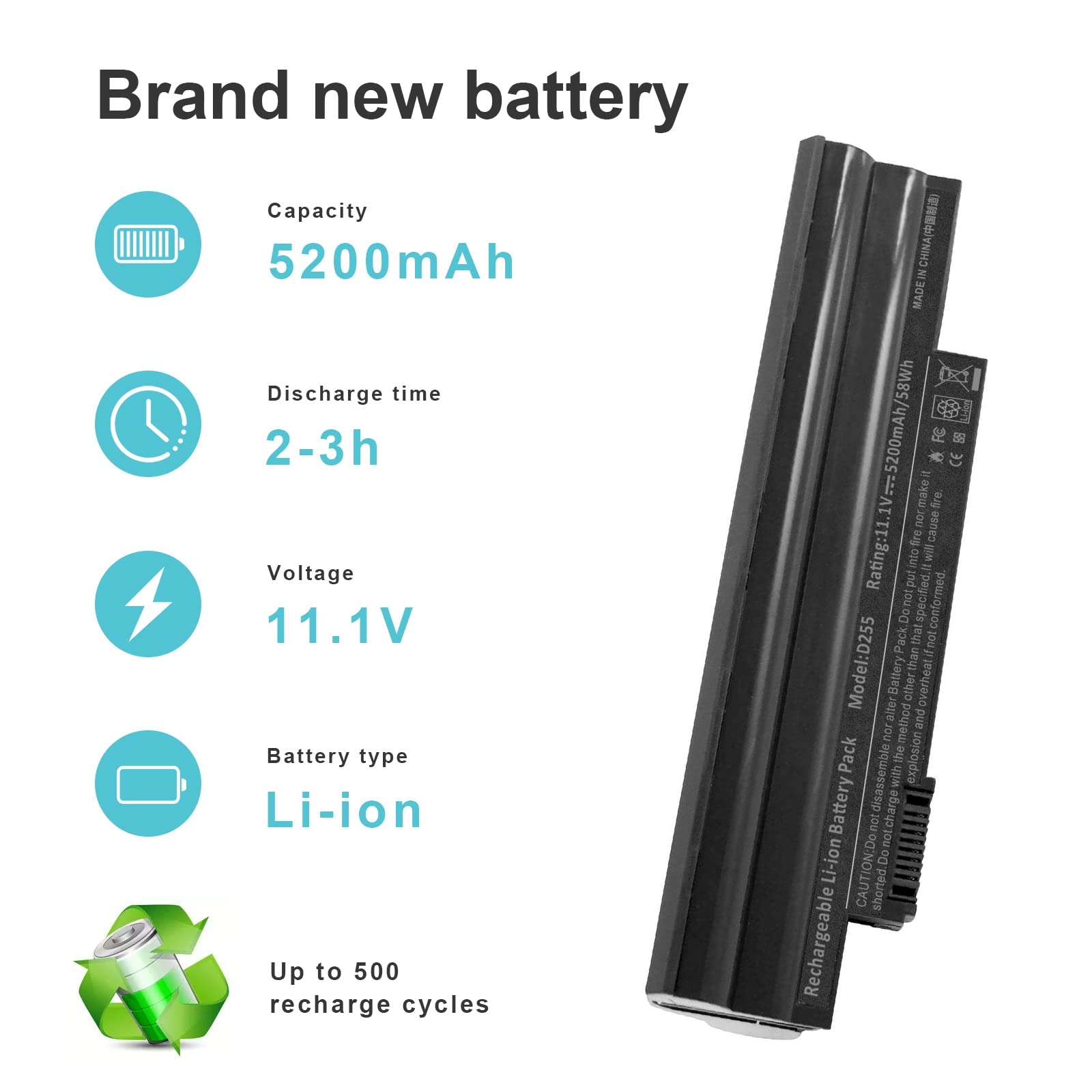 Foto 4 pulgar | Batería Fancy Buying Al10a31 Al10b31 Para Acer Aspire One - Venta Internacional.