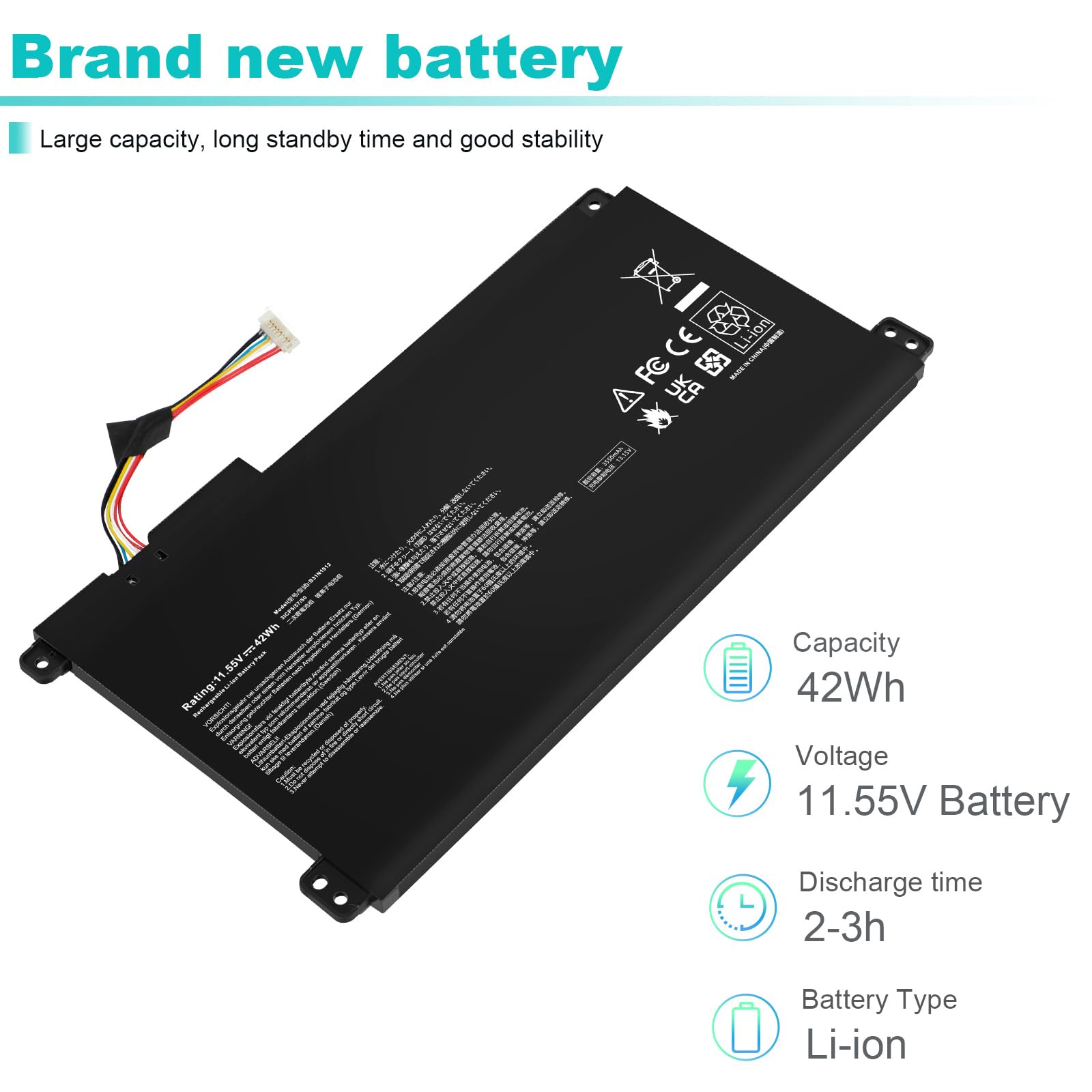 Foto 4 pulgar | Batería Fancy Buying B31n1912 C31n1912  42 Wh  11 55 V  3 Celdas - Venta Internacional.