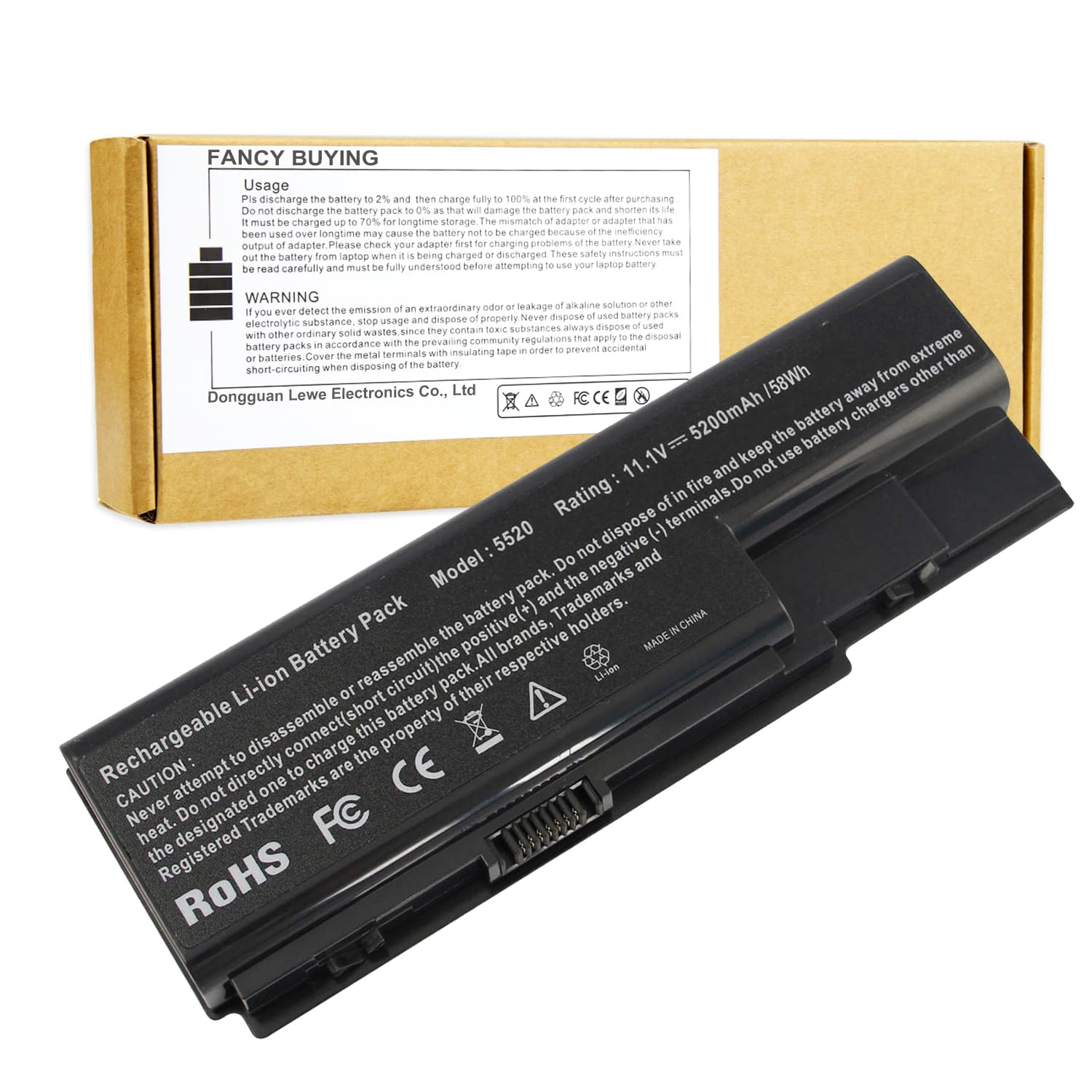 Batería Portátil Fancy Buying Para Gateway Nv73 Nv74 Nv78 5920g Nv79 - Venta Internacional.