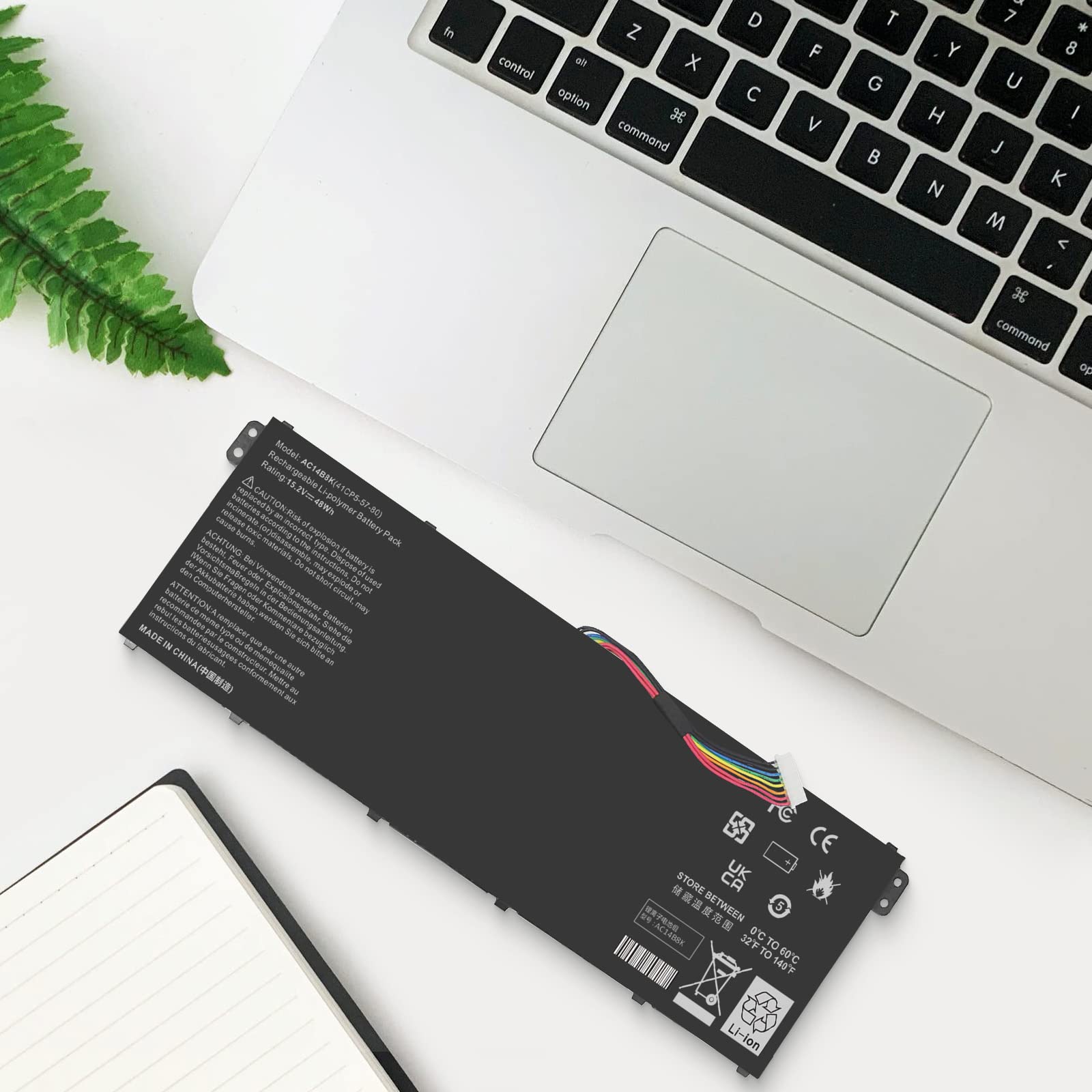 Foto 7 | Batería Tree.nb Ac14b8k 48 Wh 15 2 V Para Acer Chromebook - Venta Internacional.