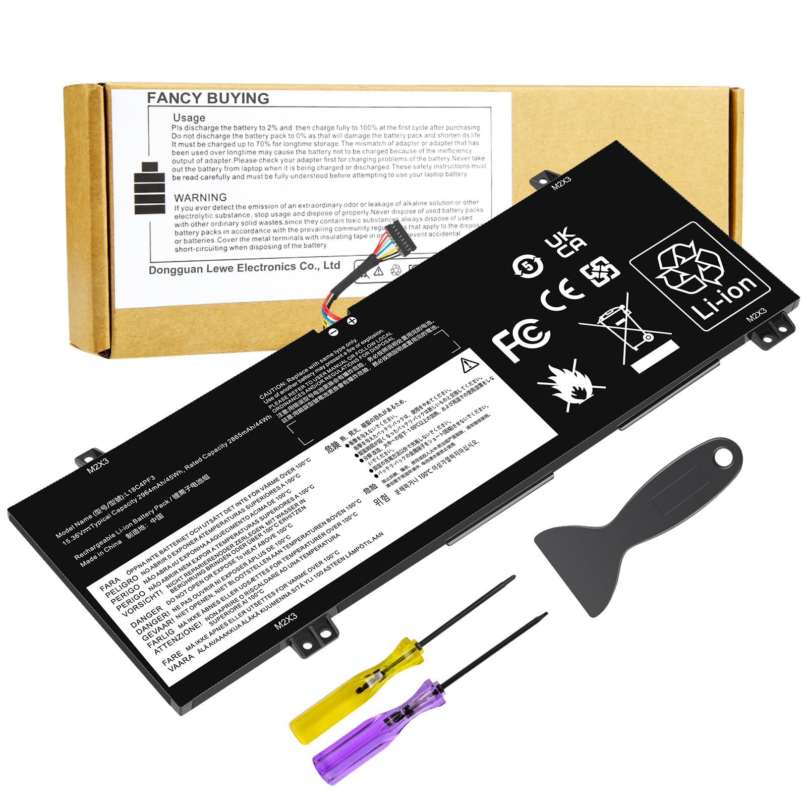 Batería Portátil Fancy Buying L18c4pf3 Para Lenovo Ideapad C340 - Venta Internacional.