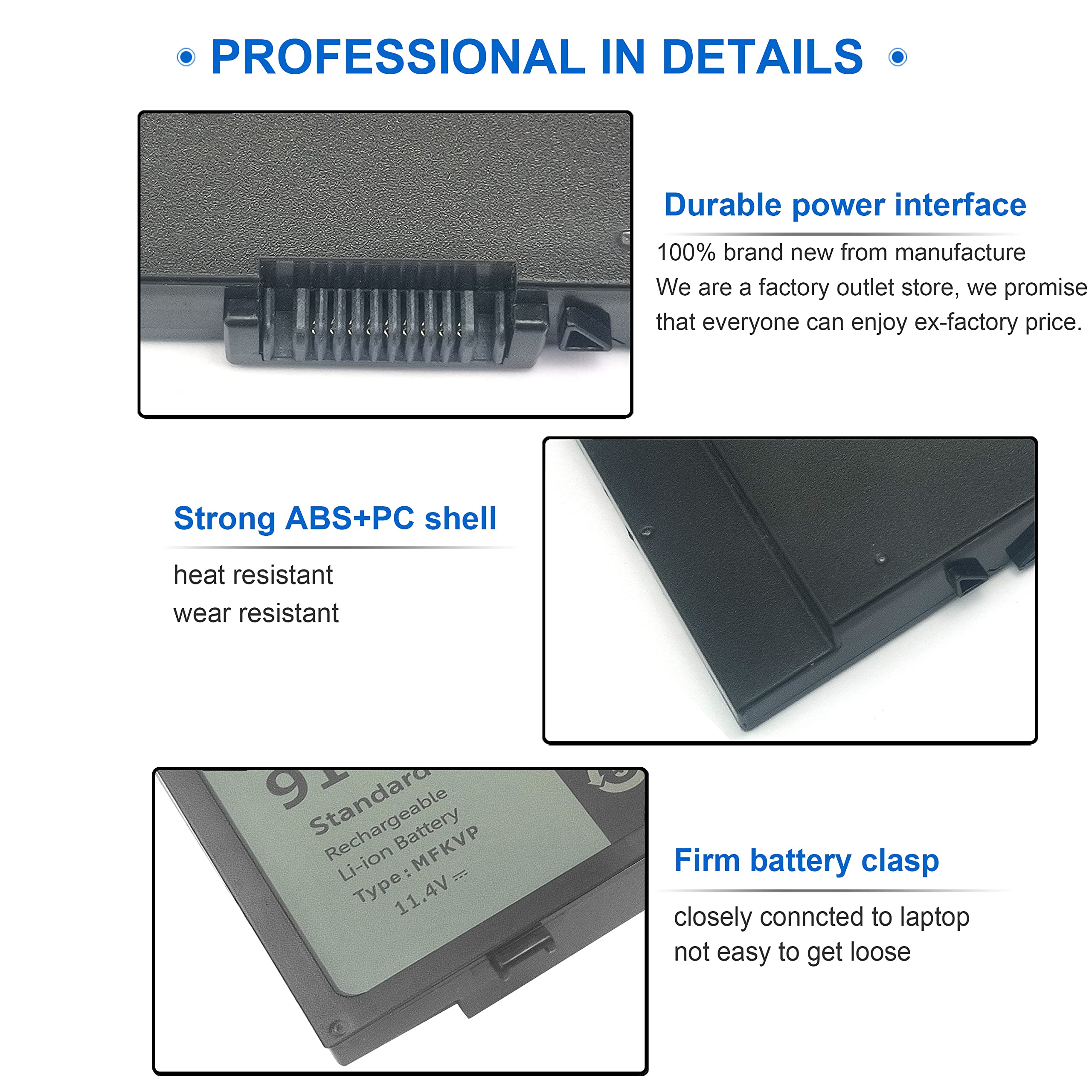 Foto 4 | Batería Wymisnit Mfkvp T05w1 De 91 Wh Para Dell Precision 15 7510 - Venta Internacional.