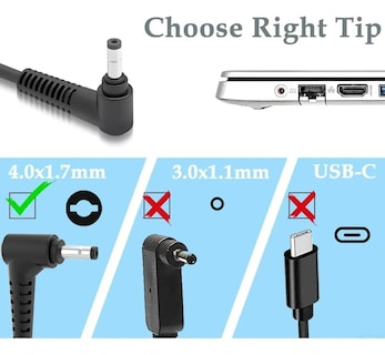 Foto 4 | Cargador Para Laptop Lenovo 20v 3.25a Punta 4.0x1.7mm
