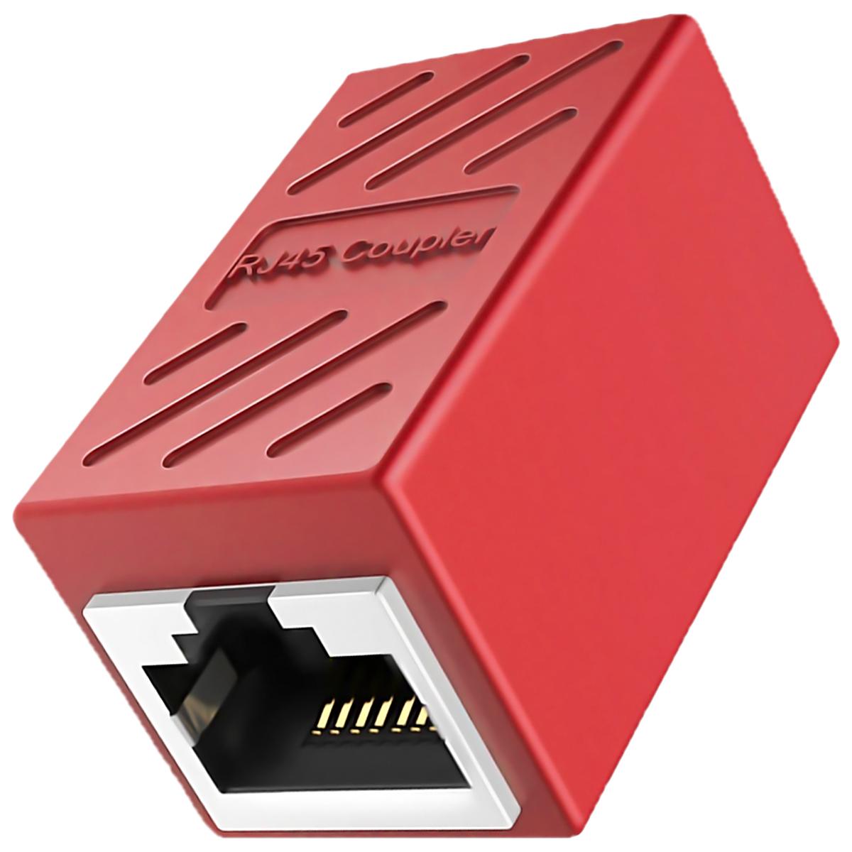 Foto 2 pulgar | Acoplador Rj45 Ventdepot Mxlke-001 1  Pieza Rojo